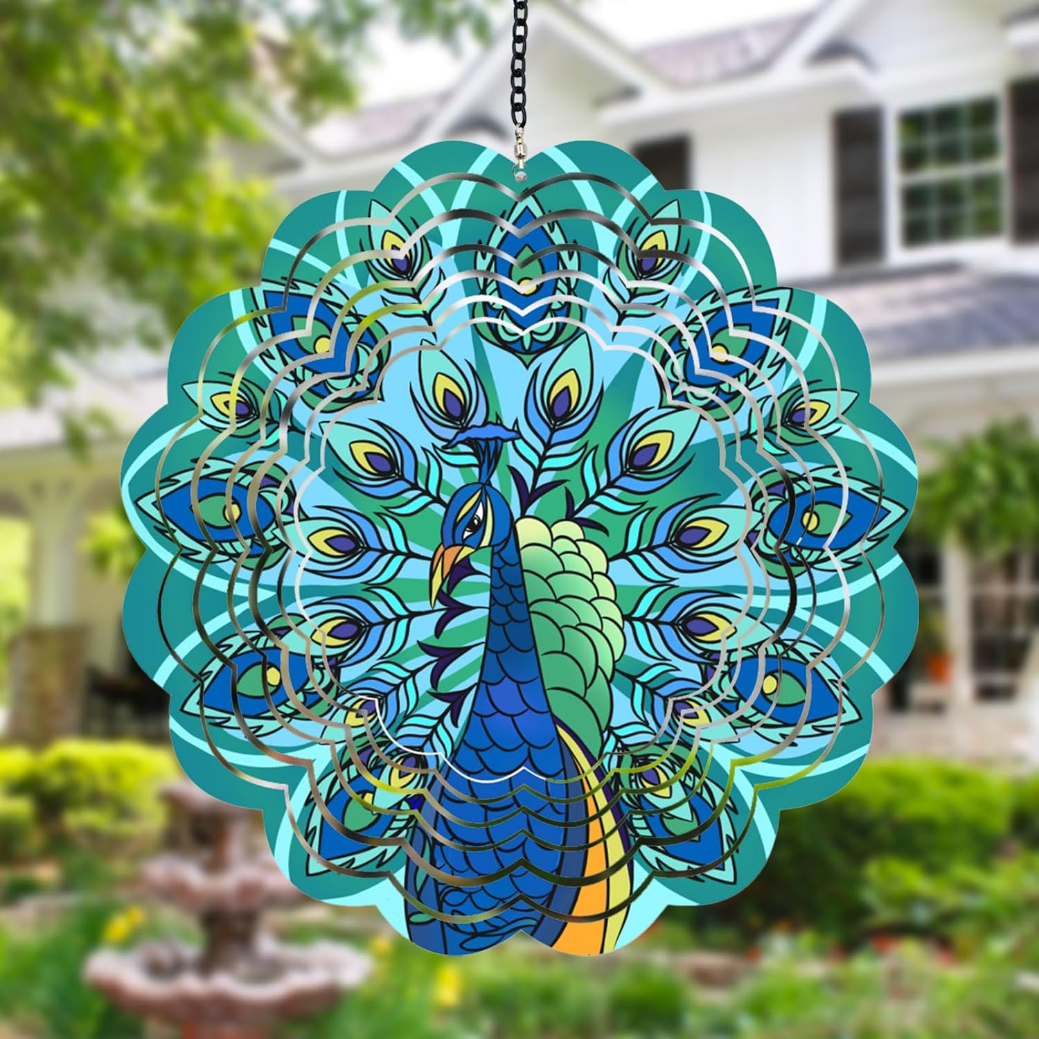 Peacock Metal Wind Spinners, Unique Gifts for Women Mom Grandma Wife, Special Ha...