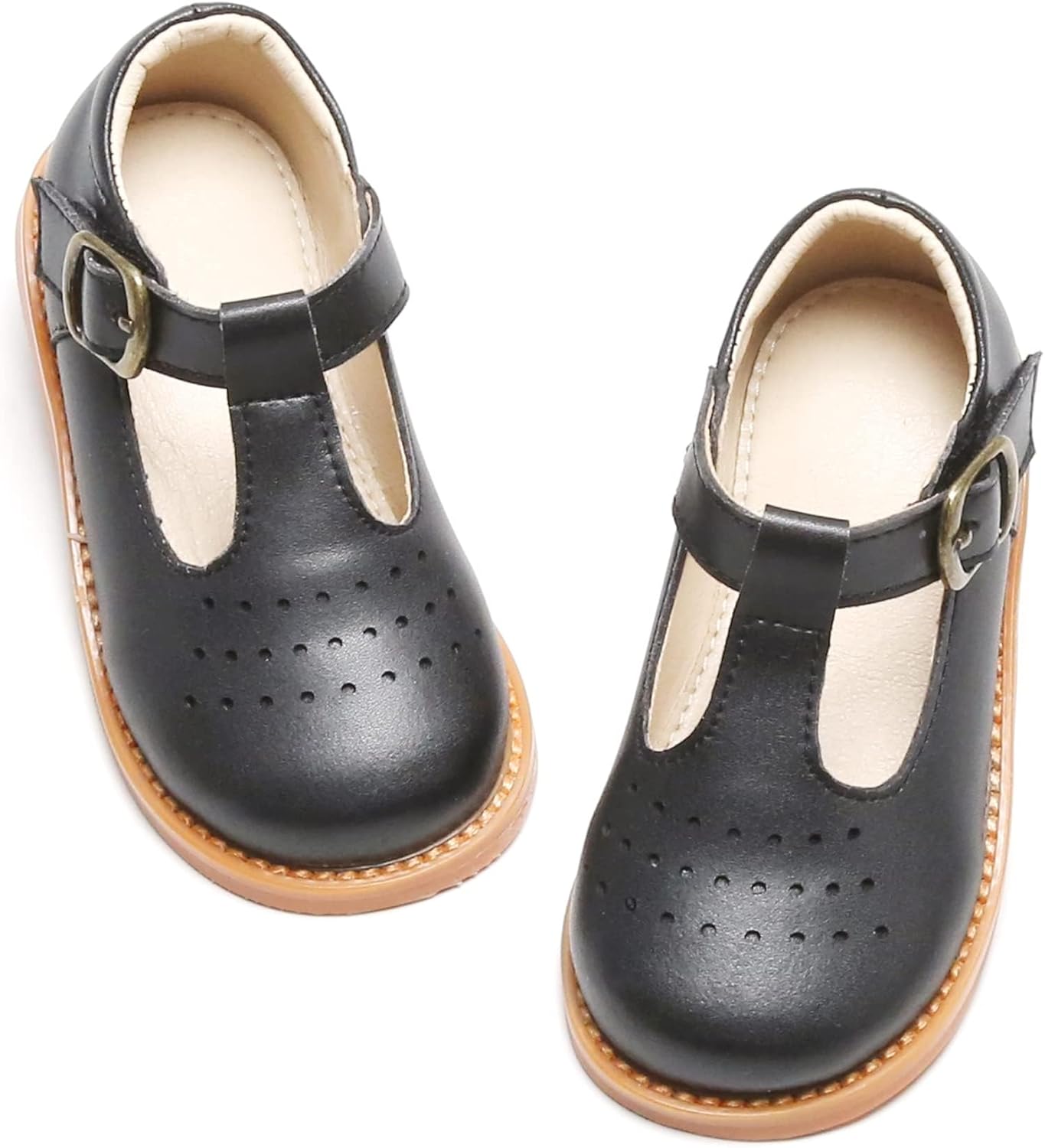 Kiderence Toddler Little Girls Mary Jane Dress Shoes School Oxford for Girls Fla...