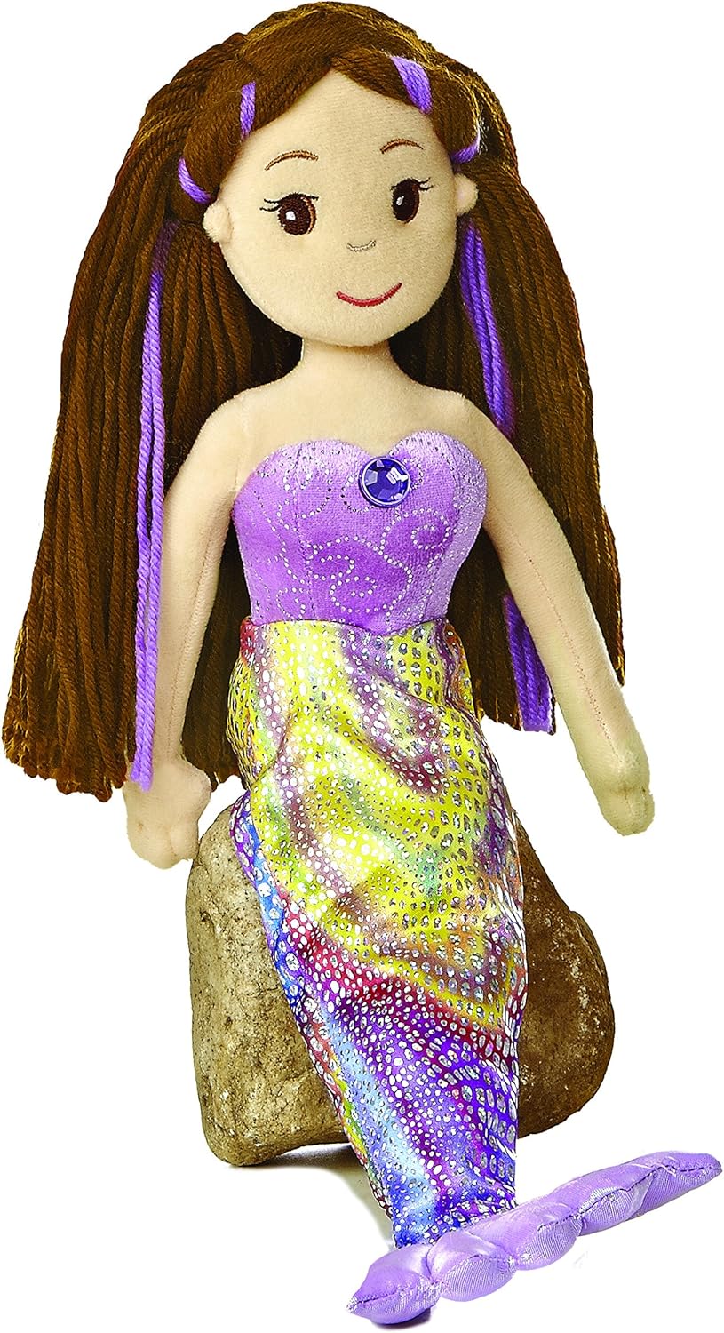 Aurora World Sea Sparkles Plush Merissa Mermaid, 18"