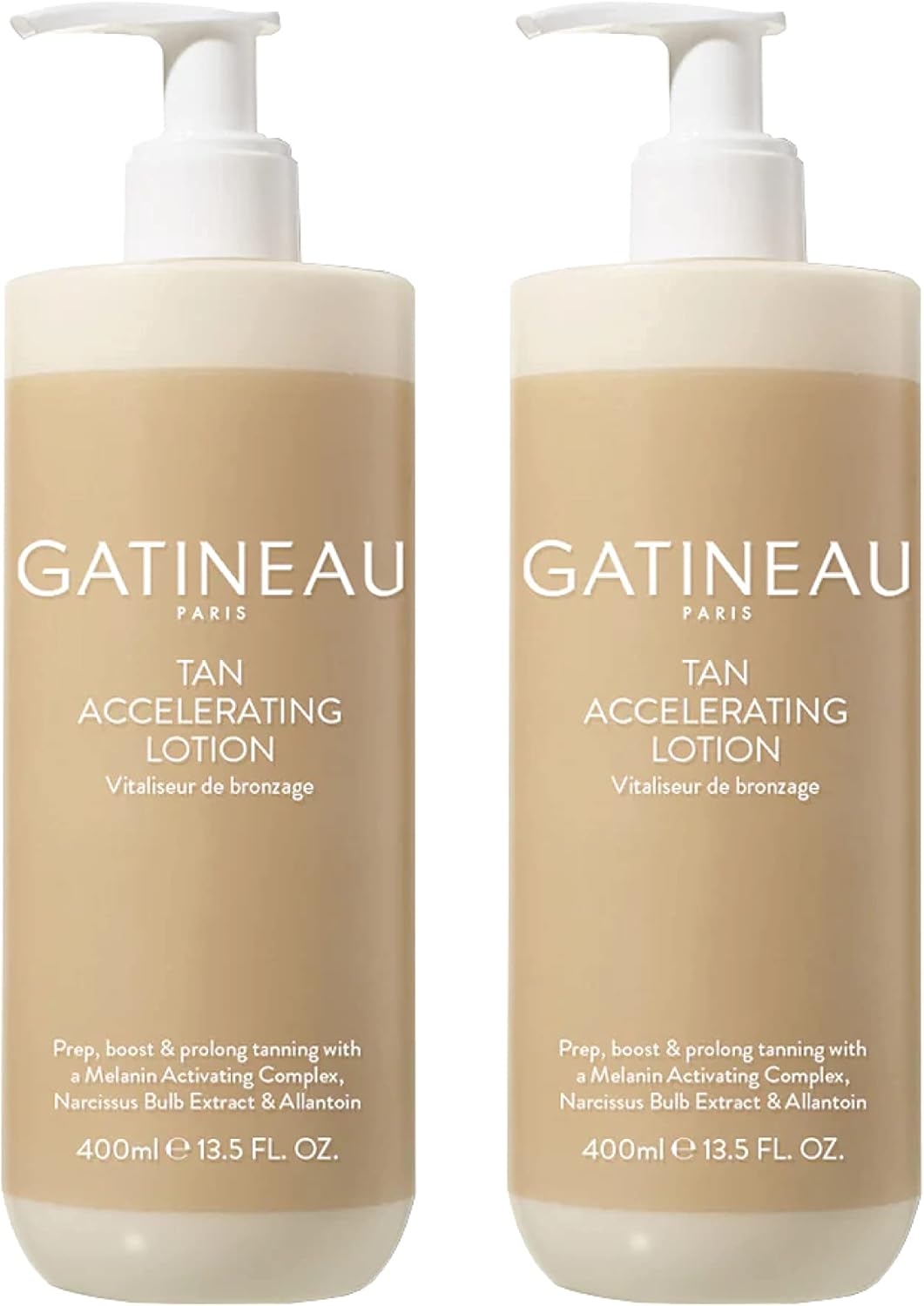 Gatineau Tan Accelerating Lotion, Special Tanning Enhancer Duo Pack for Natural...