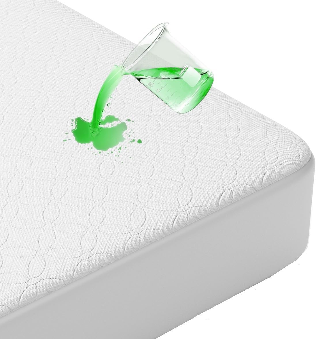 100% Waterproof Mattress Protector King, Special Bamboo Mattress Pad Cover, Inno...