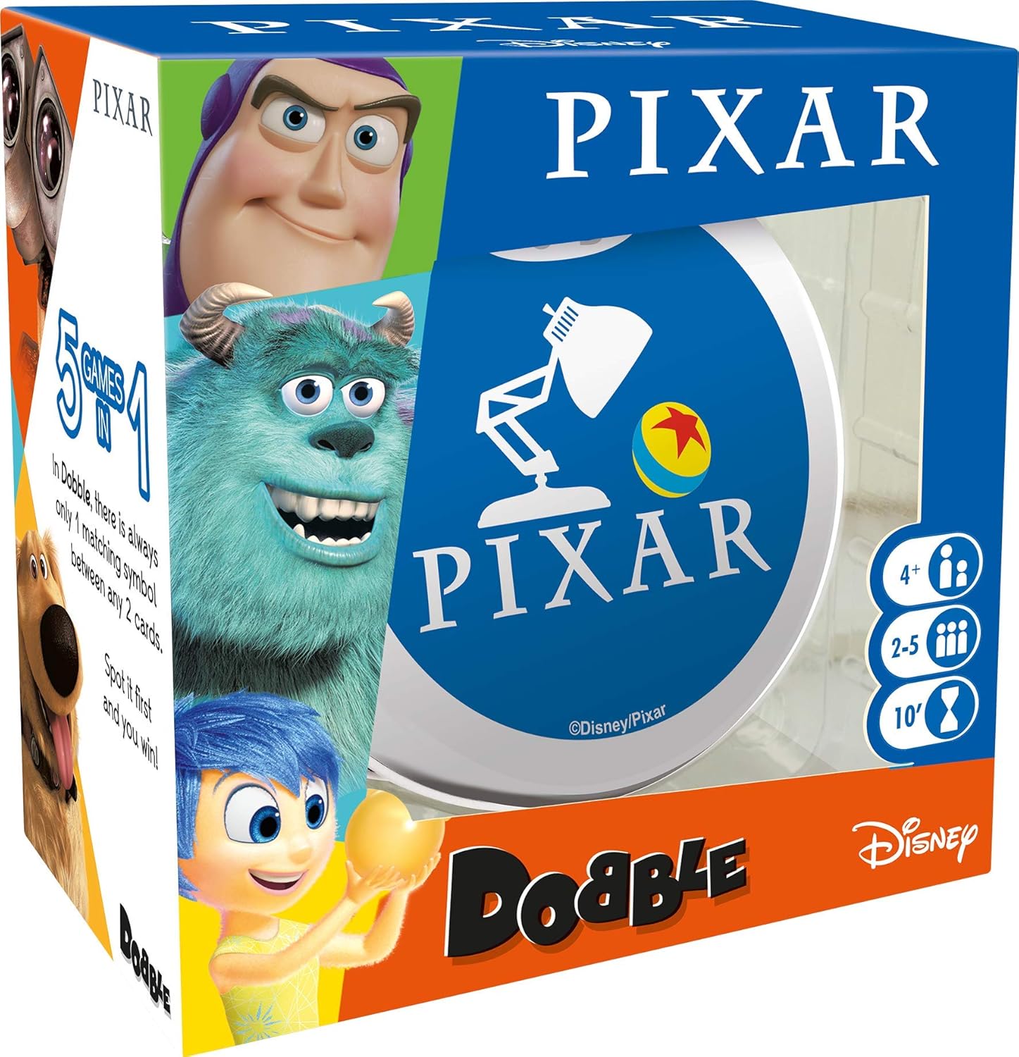 Asmodee Dobble Pixar, Special Quick Reaction Card Game, Innovative Game for Ages...
