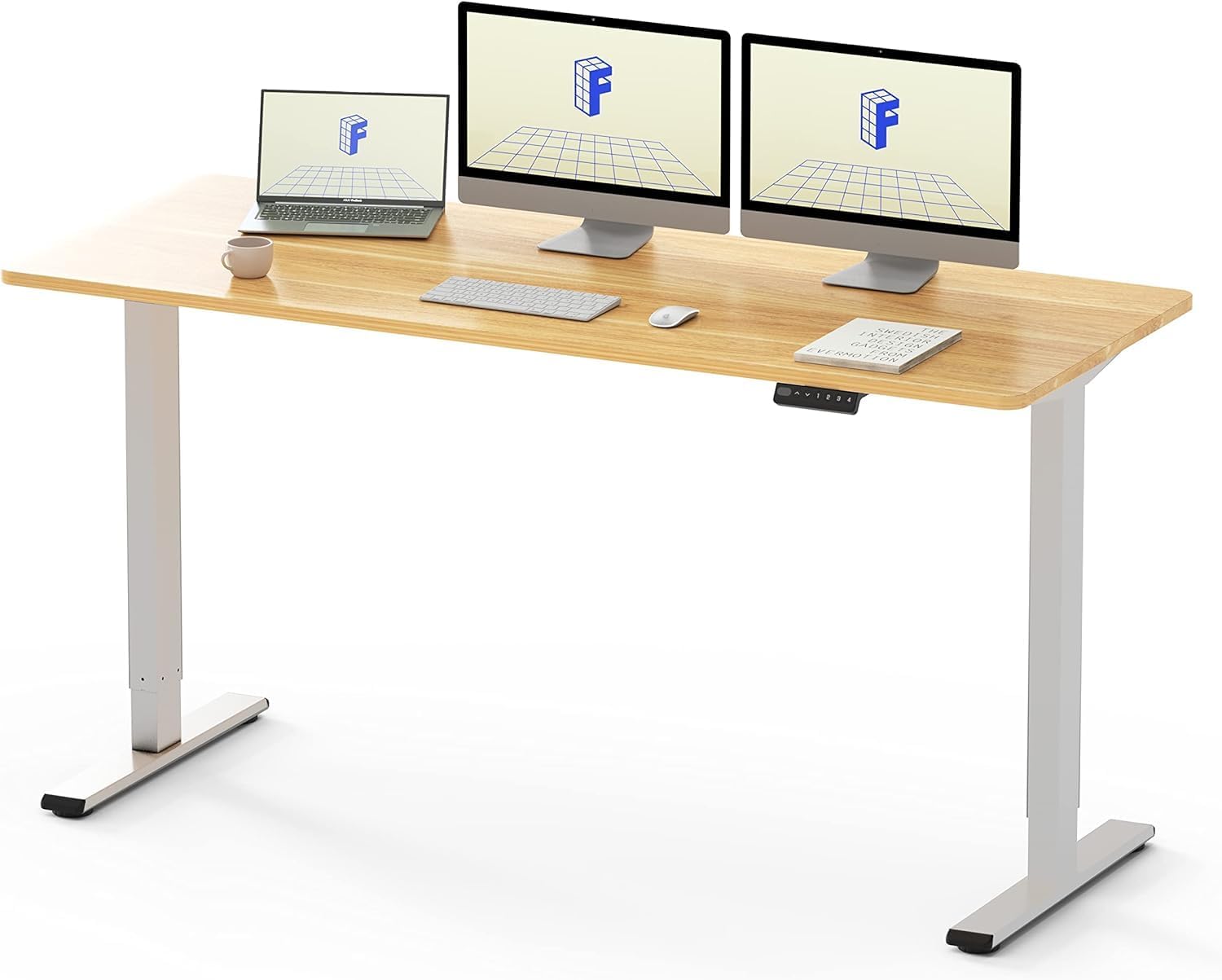 FLEXISPOT 160x80cm Electric Standing Desk Height Adjustable Desk Desktop FSC Cer...