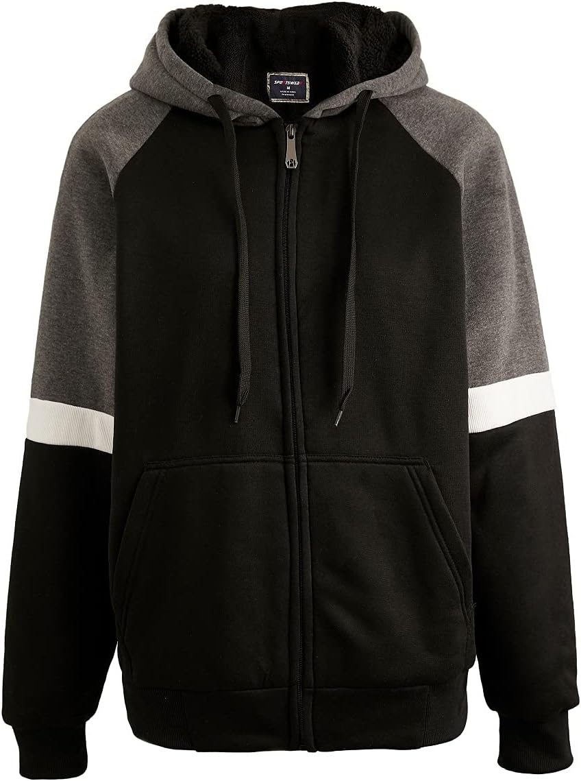 Facitisu Fleece Hoodie, Special Heavyweight Sherpa Lined Sweatshirts for Men, In...