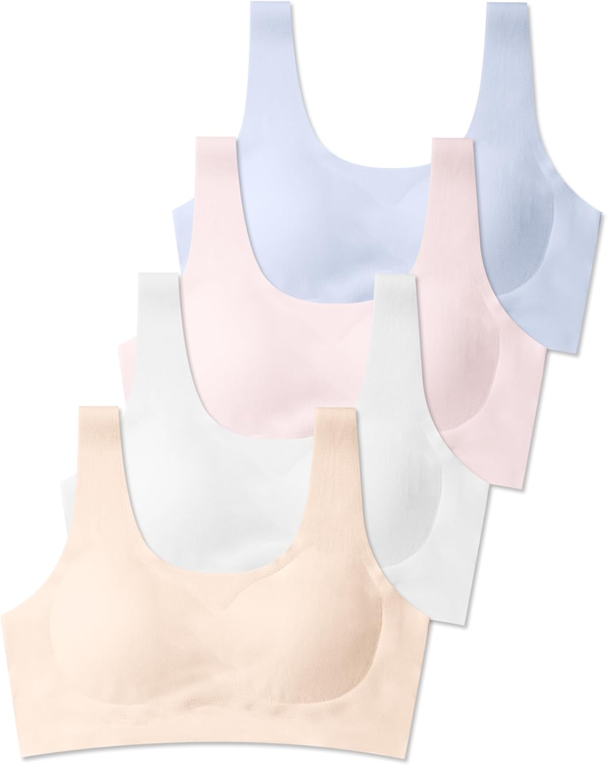 SALIA GIRL Training Bras for Girls 10-16 Sports Seamless Bra with Removable Padd...