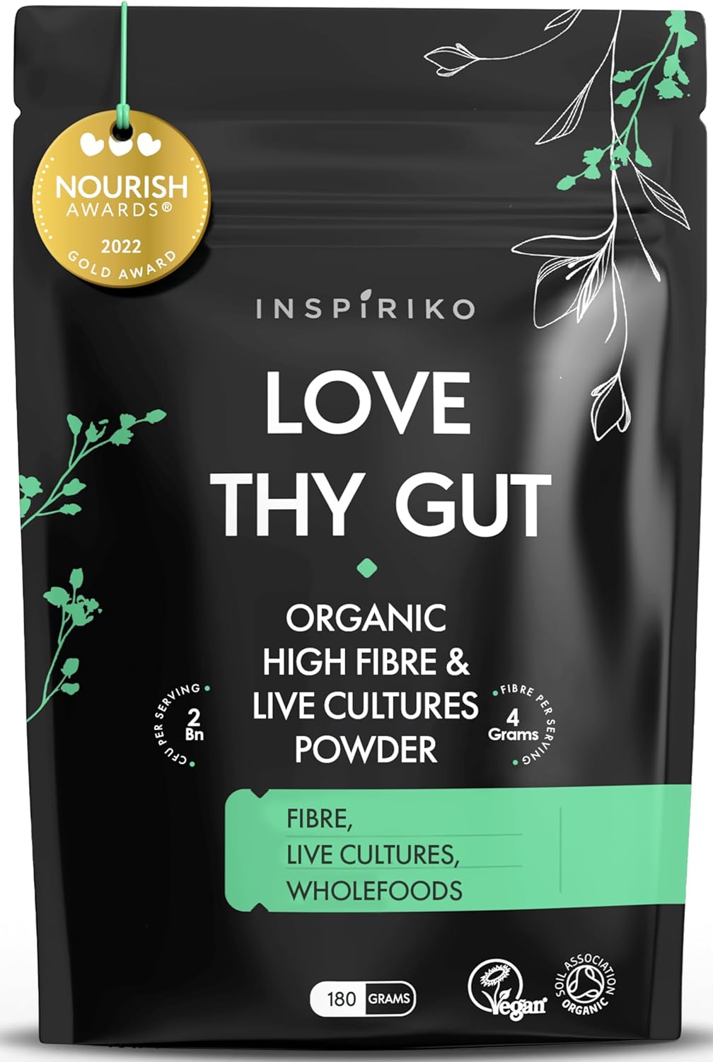Organic 7-in-1 Prebiotics, Award Winning Gut Health Powder, Innovative Gut Healt...