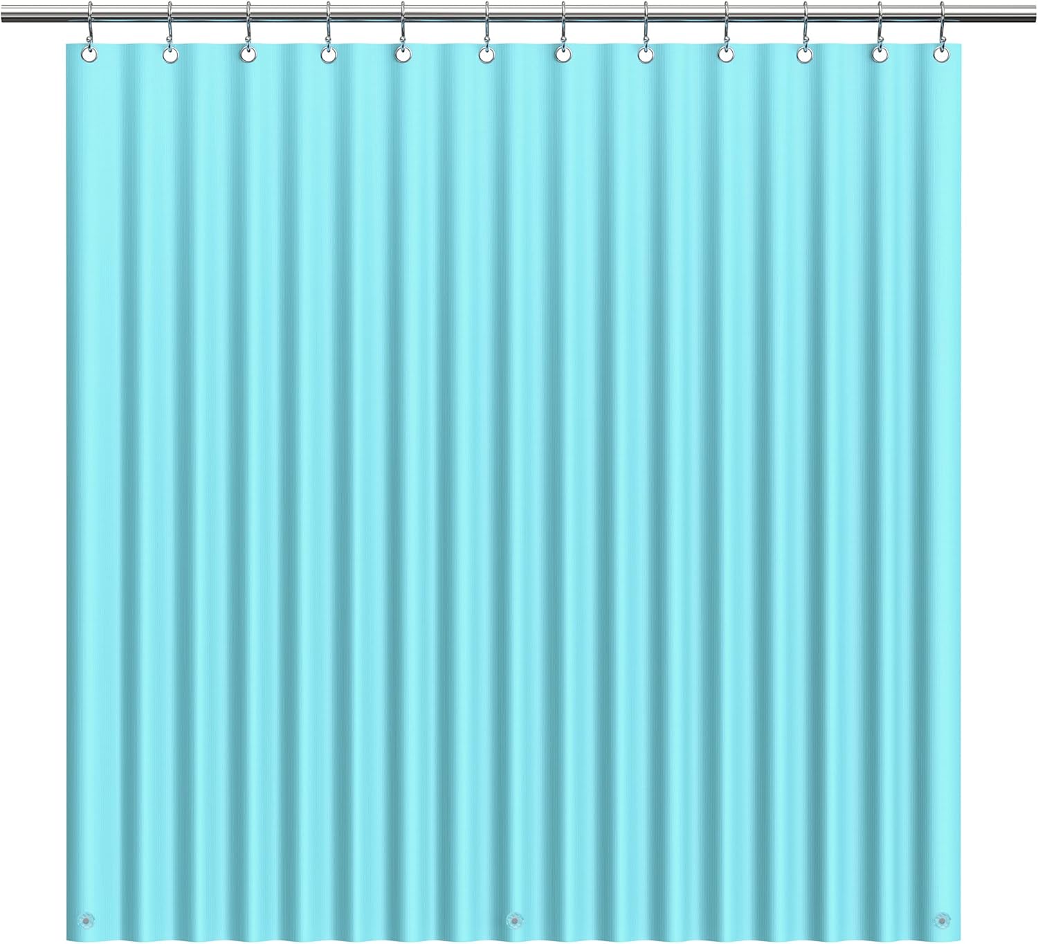 EHZNZIE Clear Shower Curtain Liner, High-Quality PEVA Liner for 72x72 Inches, Wa...