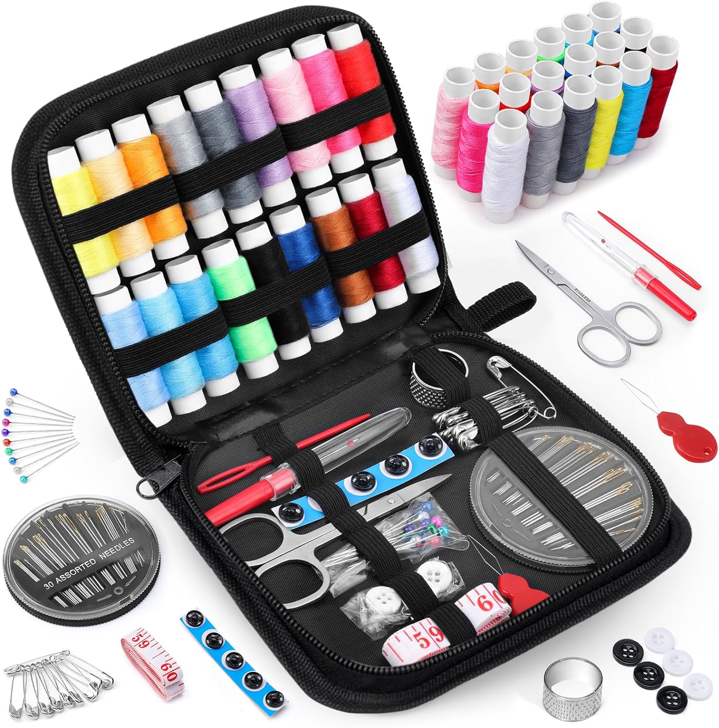 Coquimbo Sewing Kit Gifts for Mom Grandma Friend Adults Beginner Kids Traveler,...