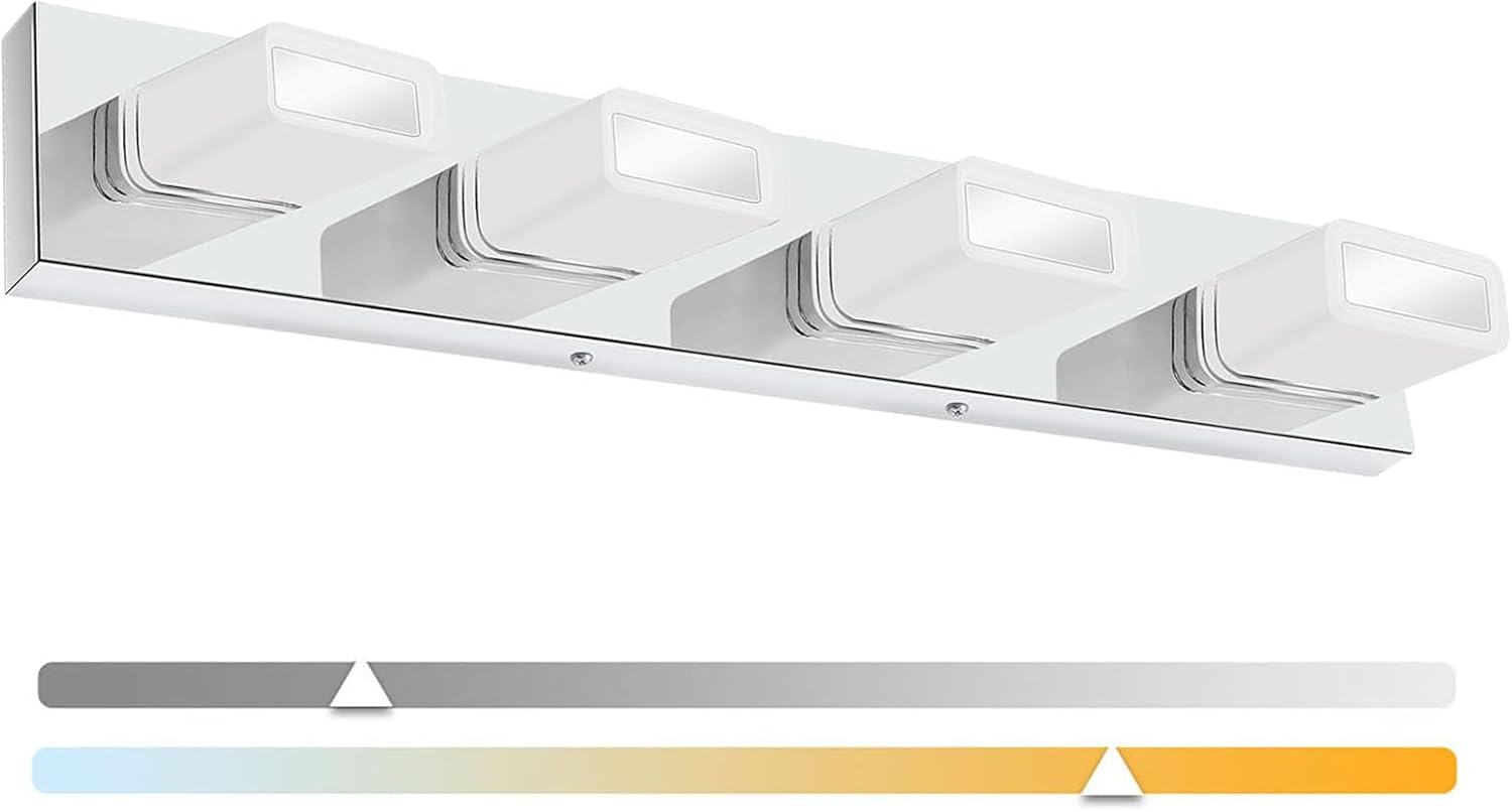 zouzai 26 inch 4 Lights LED Vanity Lighting Fixtures,Over Mirror 360° Beam Angle...