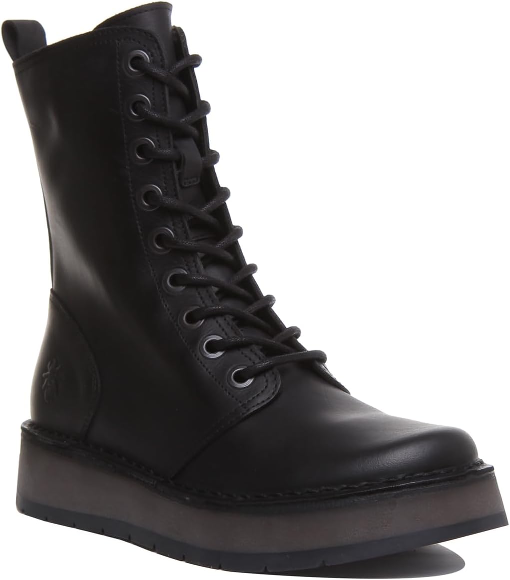 Fly London Women's Boots, Special Mid Calf Footwear for Ladies, High-Quality Ram...