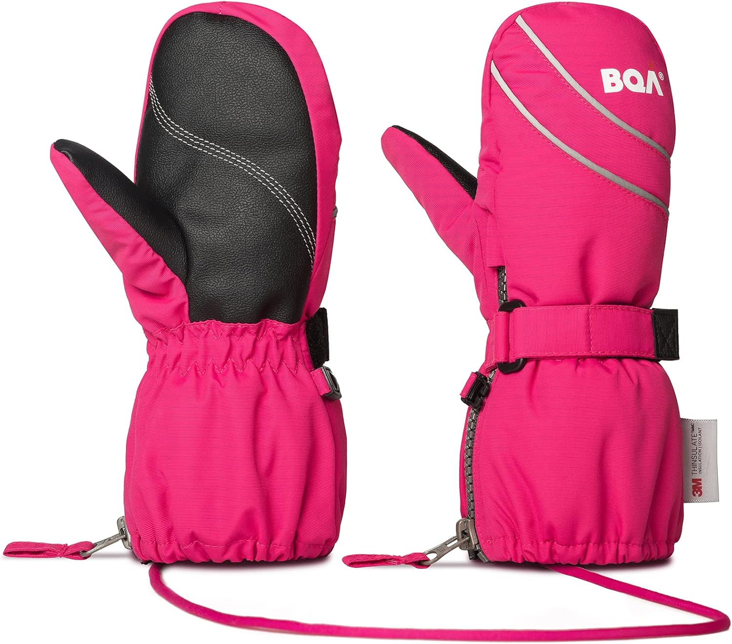 BQA Kids Ski Mittens, Special Winter Snow Thinsulate Waterproof Mittens for Todd...