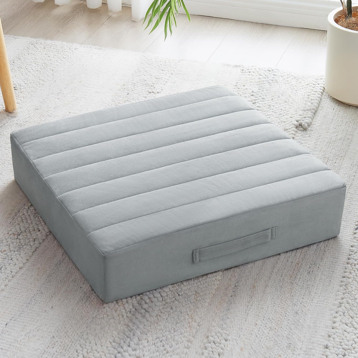 JKMAX 22 inches Floor Pillow for Adults - Large Meditation Cushion with Thick Fo...