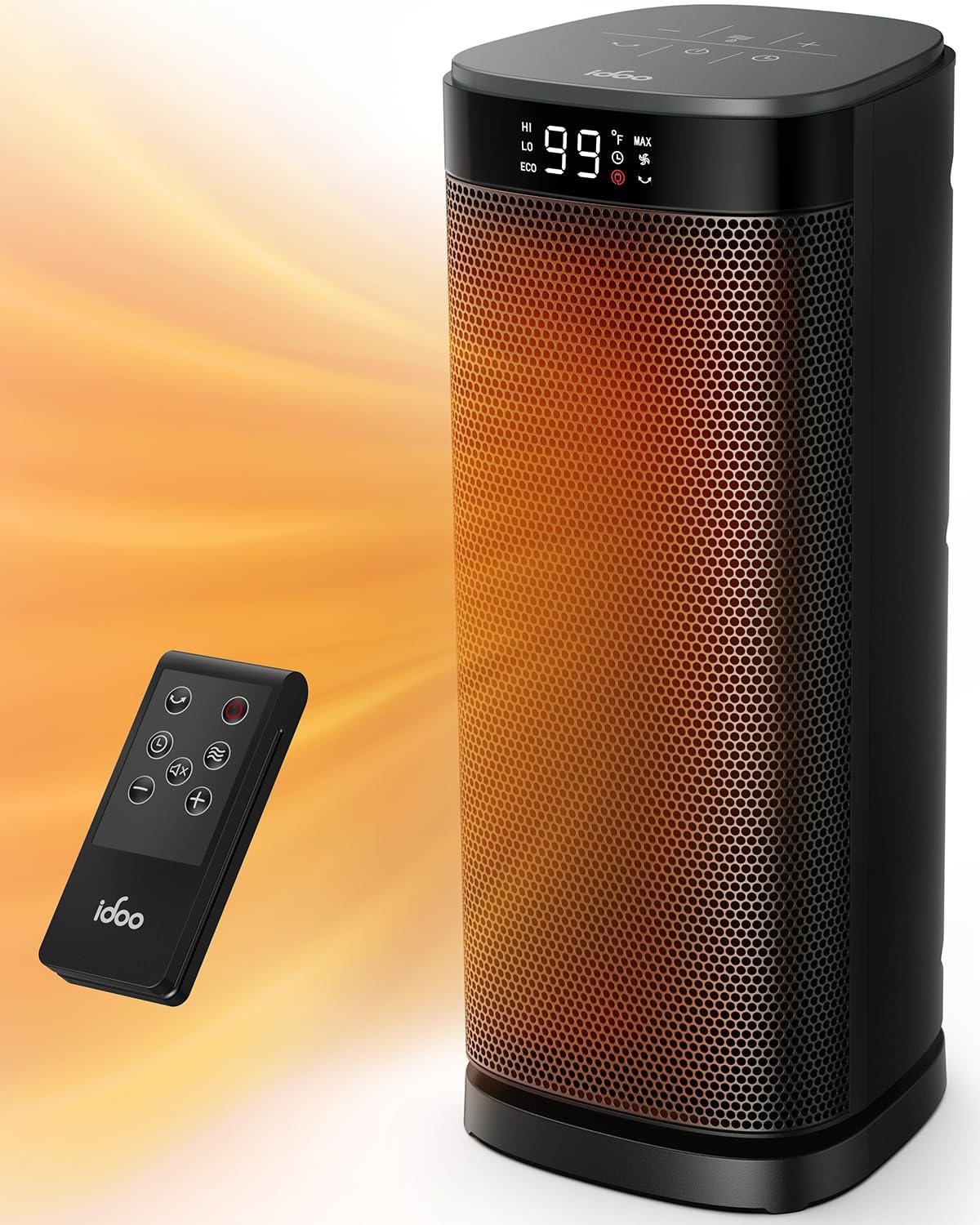 iDOO Electric Heater, Special 2000W Space Room Heater with Low Energy Silent Ope...