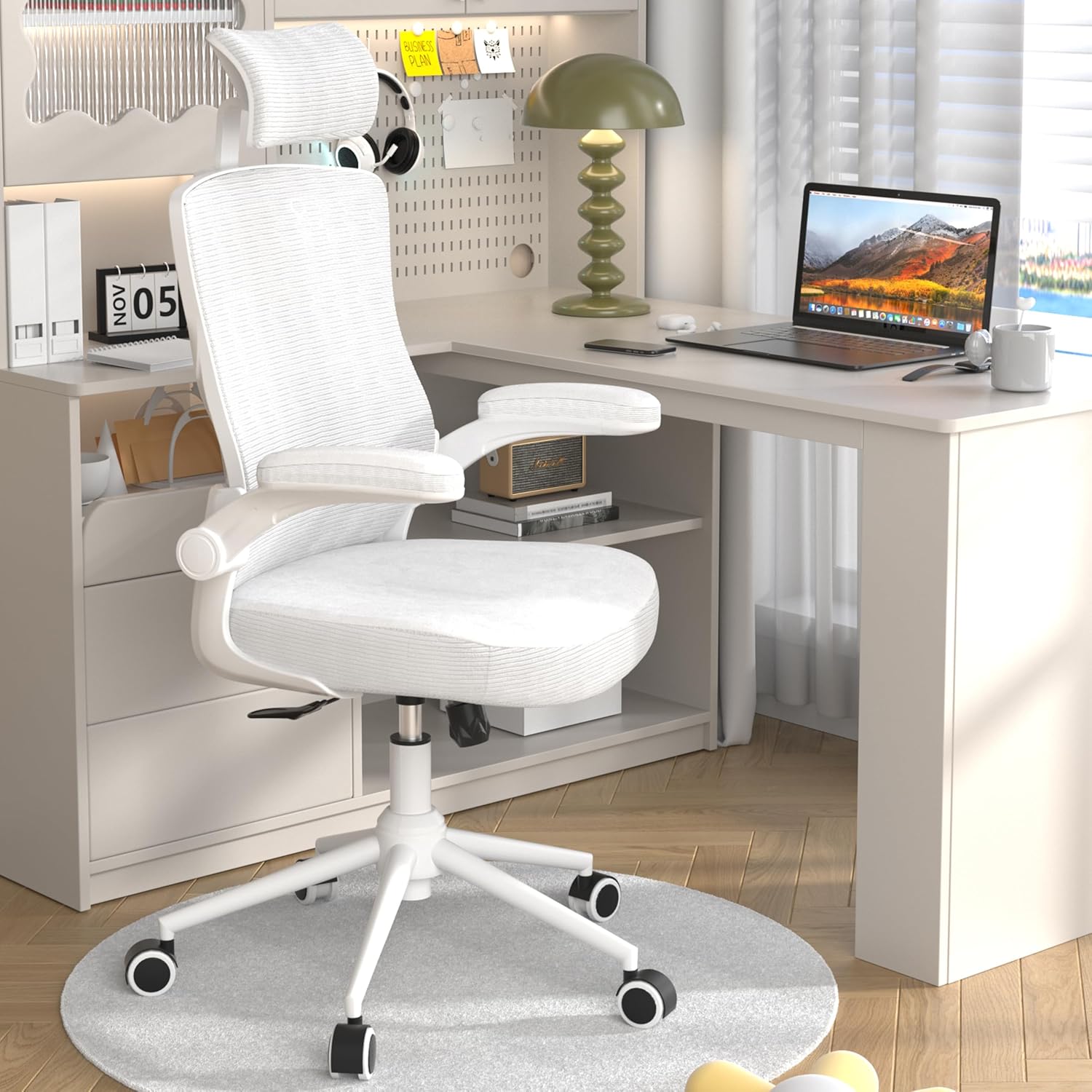 𝑯𝑶𝑴𝑬 𝑶𝑭𝑭𝑰𝑪𝑬 𝑪𝑯𝑨𝑰𝑹, Ergonomic Mesh Desk Chair, High Back Computer Chair- Adjustab...