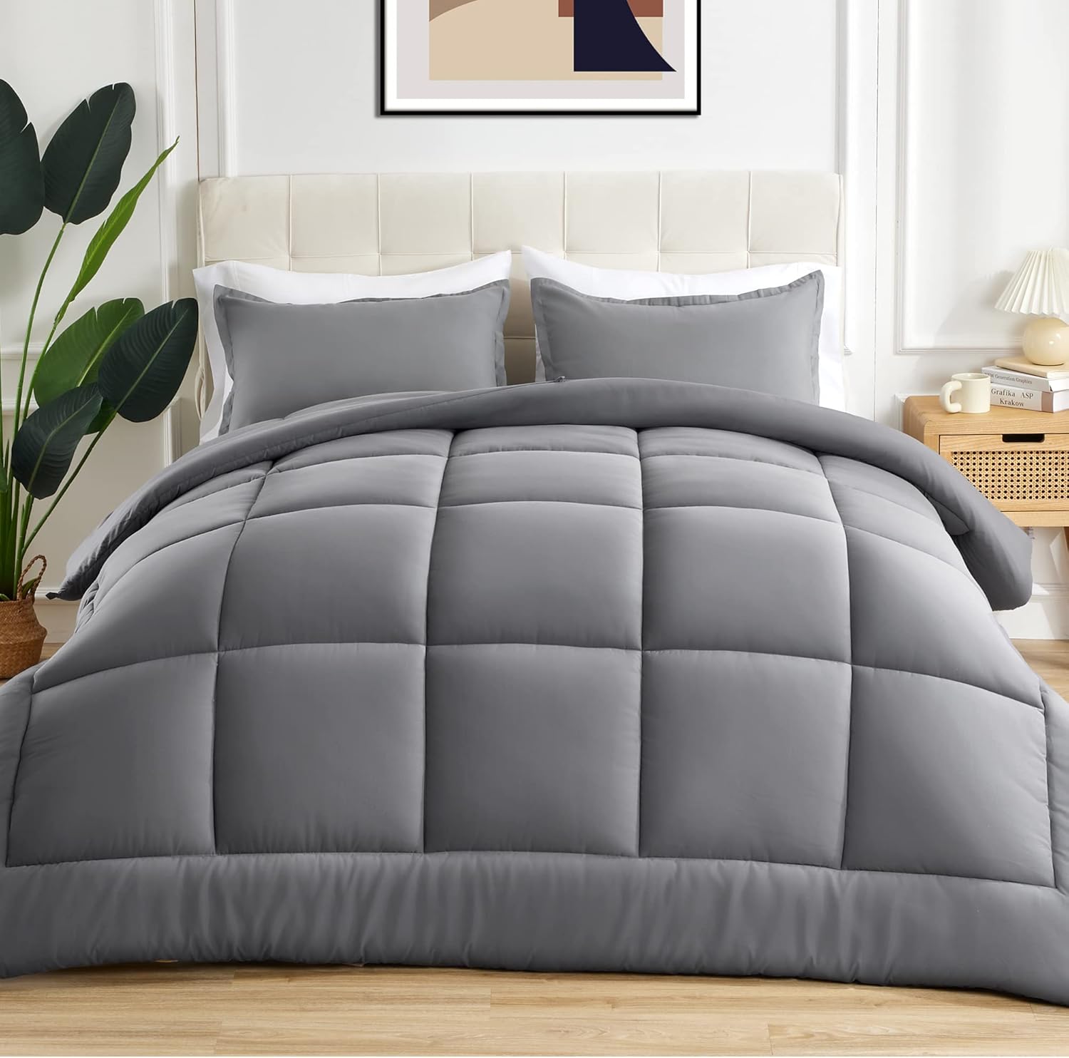 All-Season Comforter, Special Soft Fluffy Bedding, Innovative Breathable Microfi...