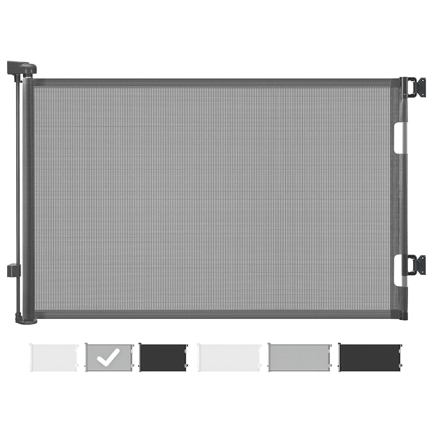 Cumbor Baby Gate Retractable Gates for Stairs, Mes...