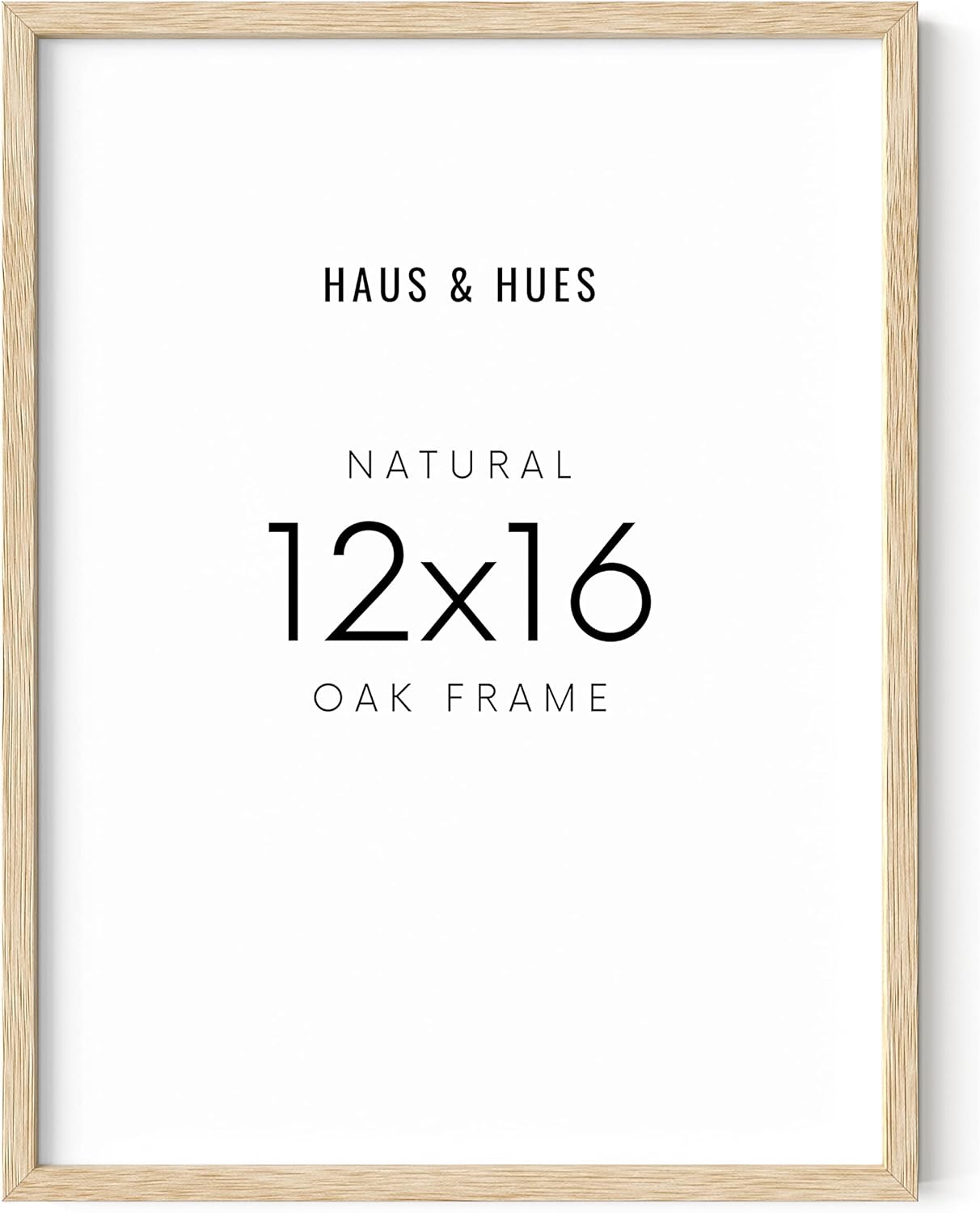 HAUS AND HUES 12"x16" Beige Oak Wood Frames -12x16 Poster Frames Frame for Wall...