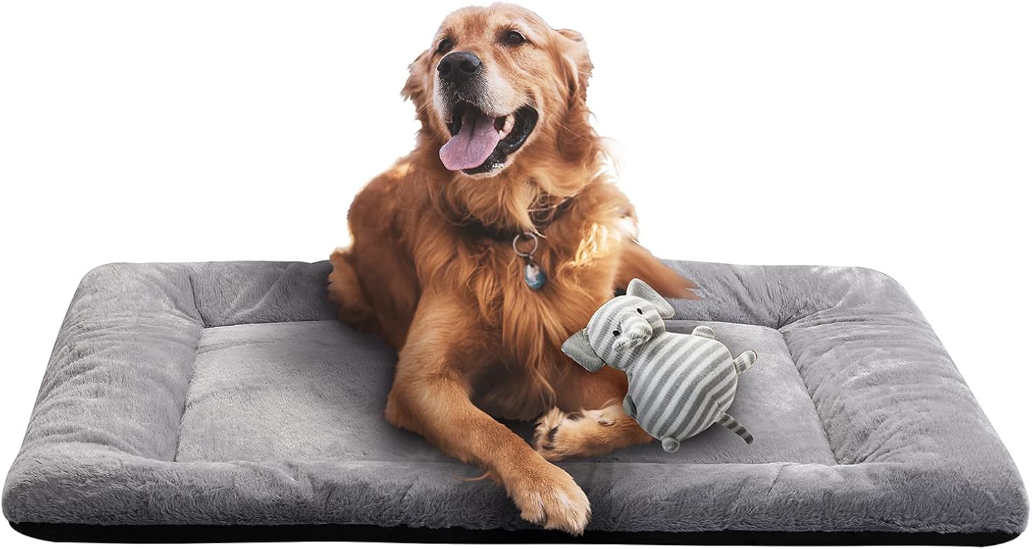 VERZEY Crate Pad for Large Dogs Fit Metal,Ultra Soft Bed Washable & Anti-Slip Ke...