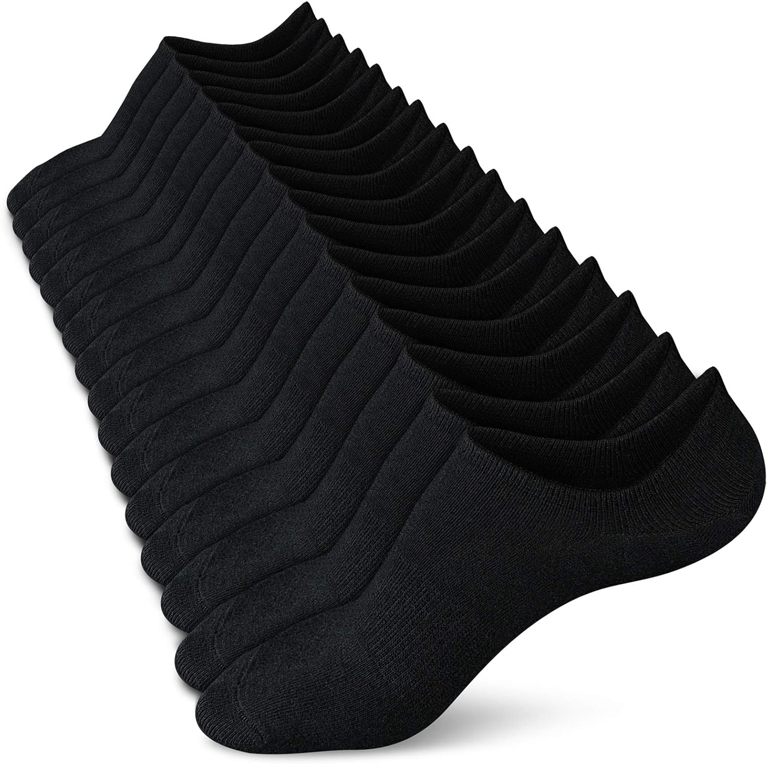 wernies No Show Socks Women Low Socks Non Slip Flat Boat Line 4/8 Pairs 5-8 8 Pa...