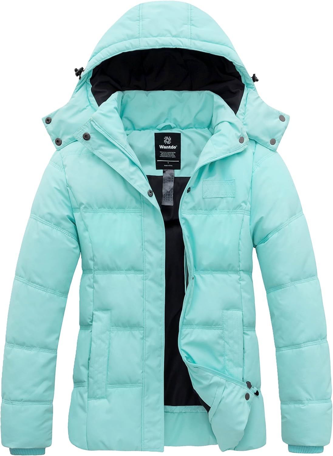 Wantdo Women's Winter Coat, Special Quilted Thicken Puffer Jacket with Removable...
