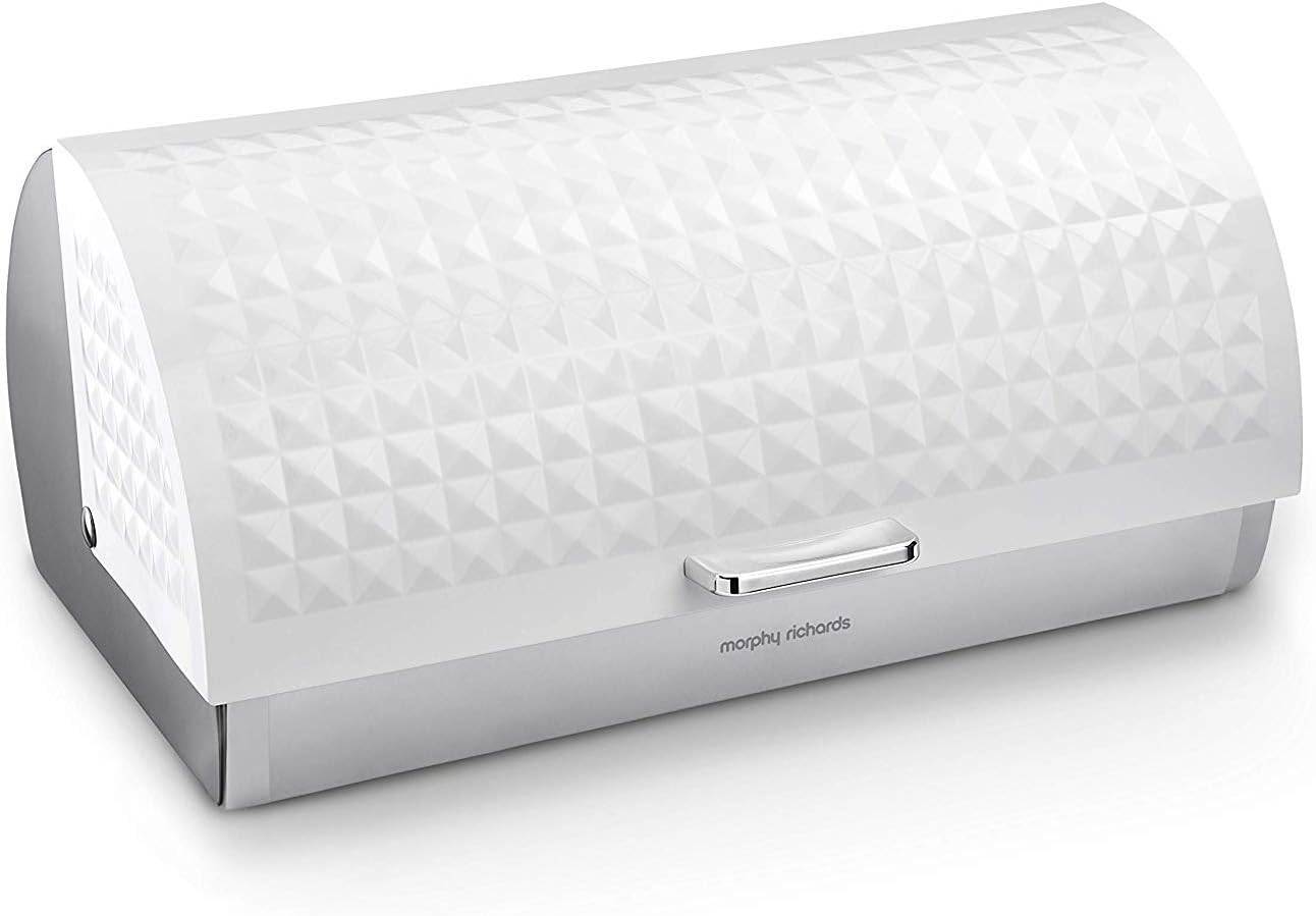 Morphy Richards 978051 Dimensions Roll Top Bread Bin with Stainless Steel Body,...
