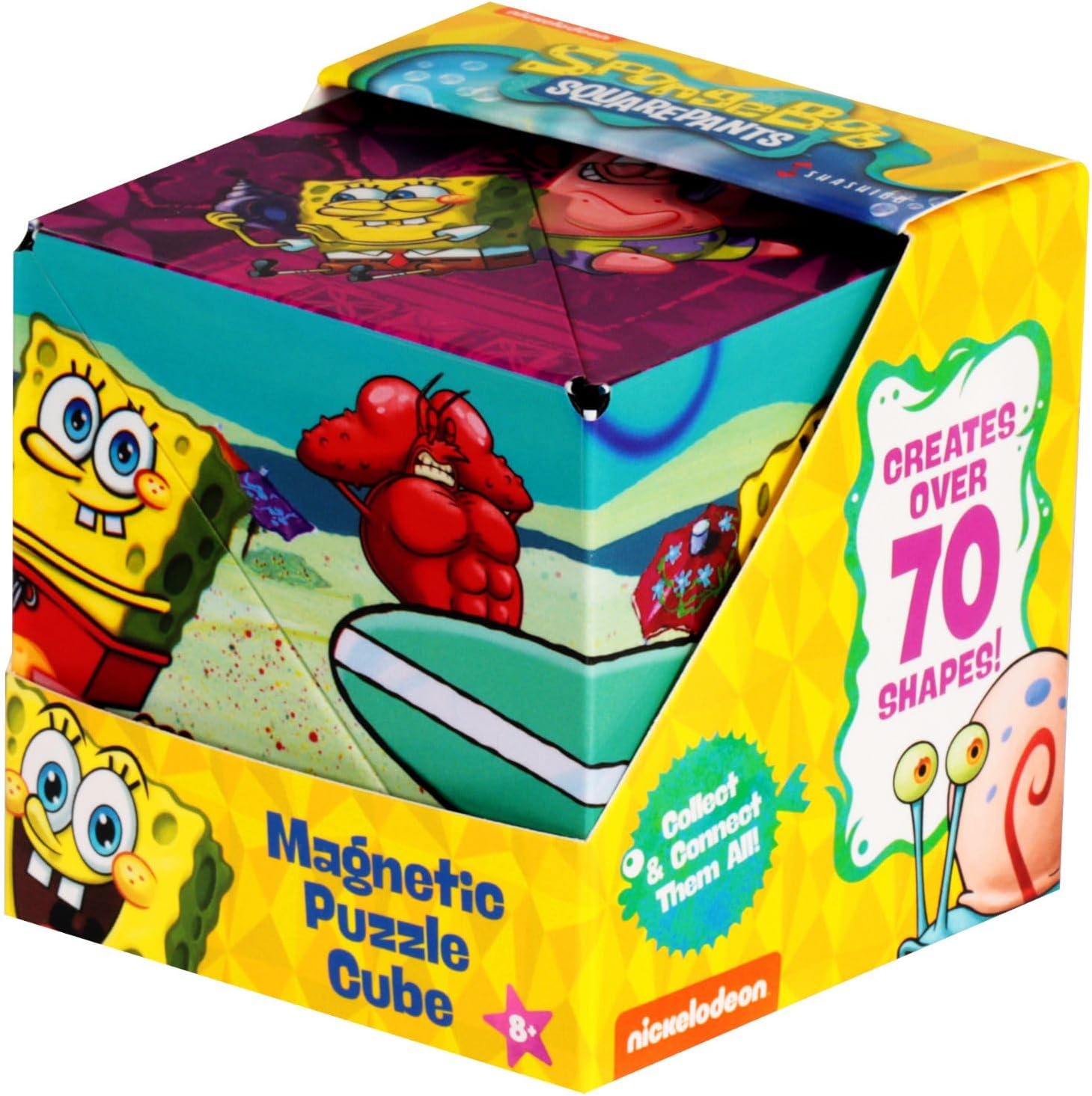SHASHIBO Spongebob Shape Shifting Box - Award-Winning, Patented Magnetic Puzzle...
