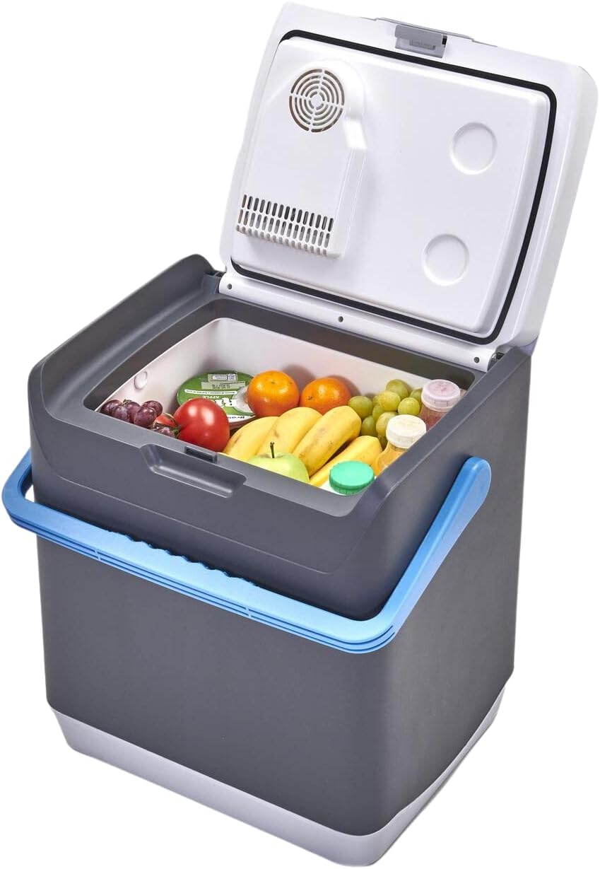 Hi-Gear Thermec 25 Litre Mini Fridge with Integrated Handle, 12V In Car Socket &...