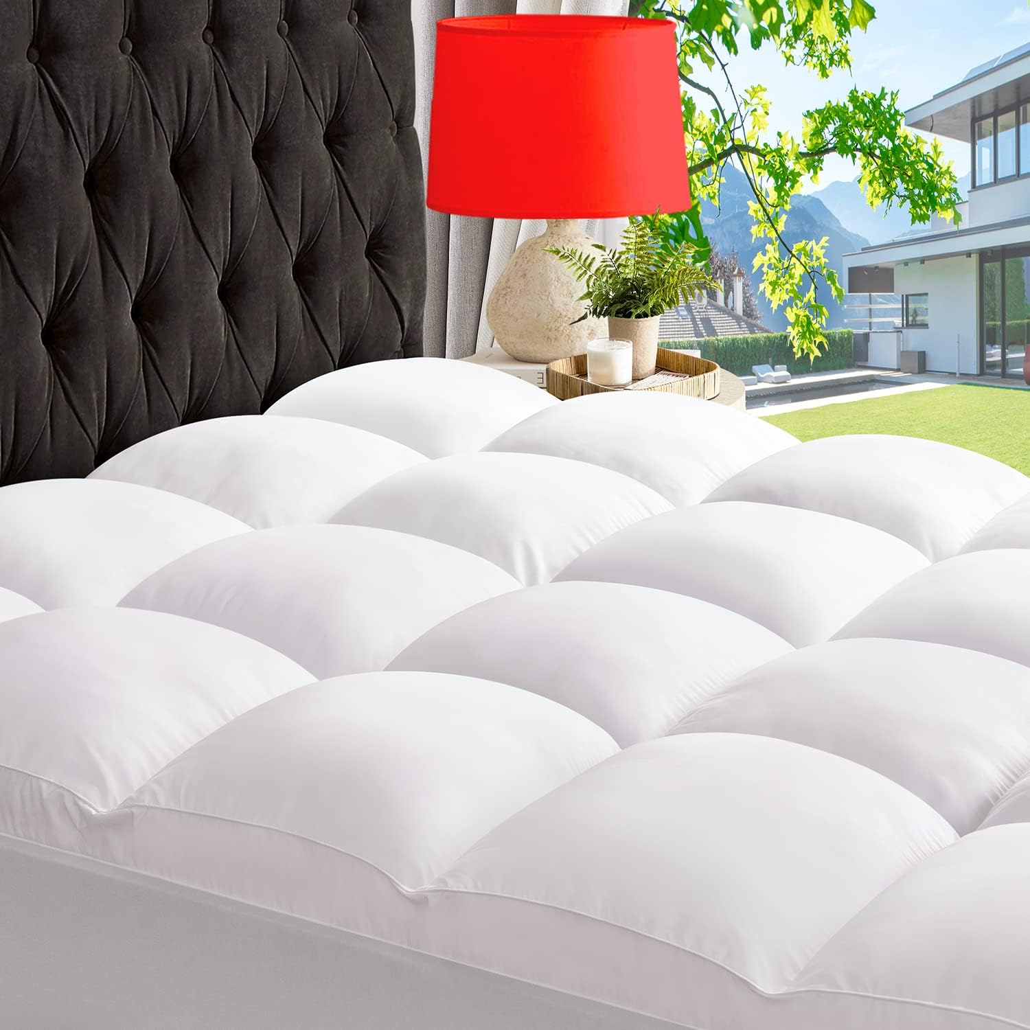 ABENE Mattress Topper King for Back Pain Relief, Extra Thick Mattress Pad Pillow...