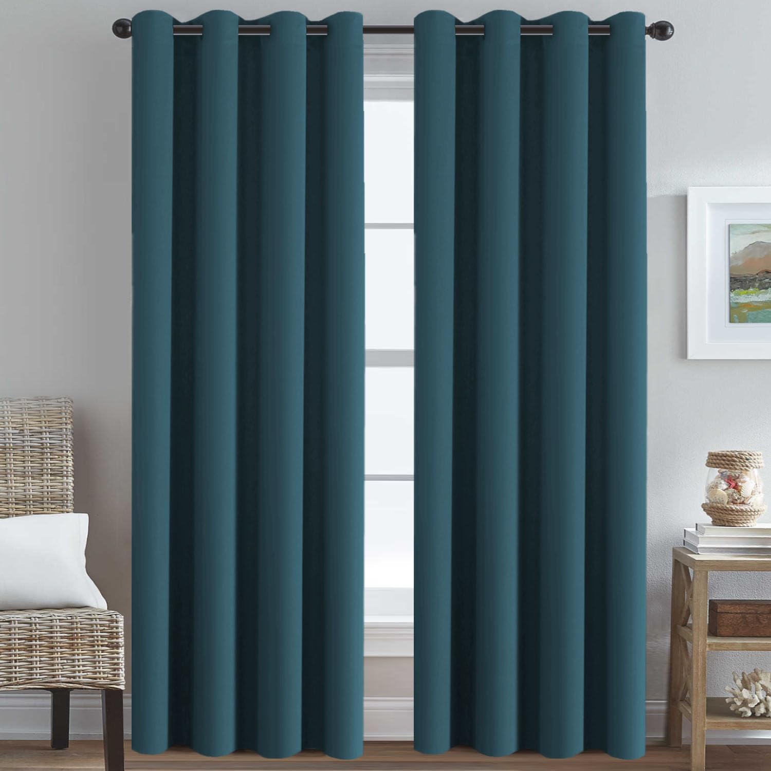 H.VERSAILTEX Premium Blackout Thermal Insulated Room Darkening Curtains for Bedr...