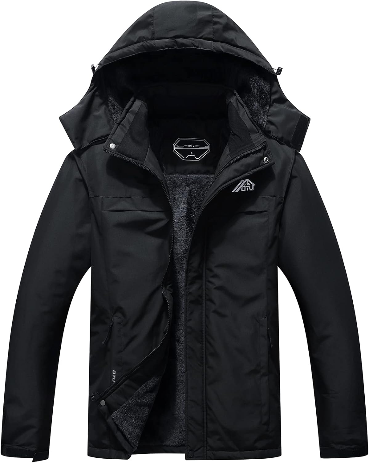 OTU Men's Waterproof Ski Jacket Snowboarding Windbreaker Warm Winter Hooded Moun...