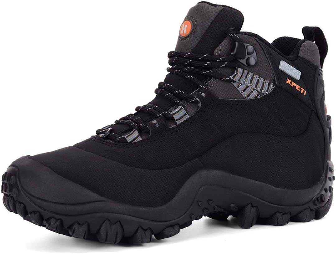 XPETI Men's Waterproof Hiking Boots 6 UK Black L