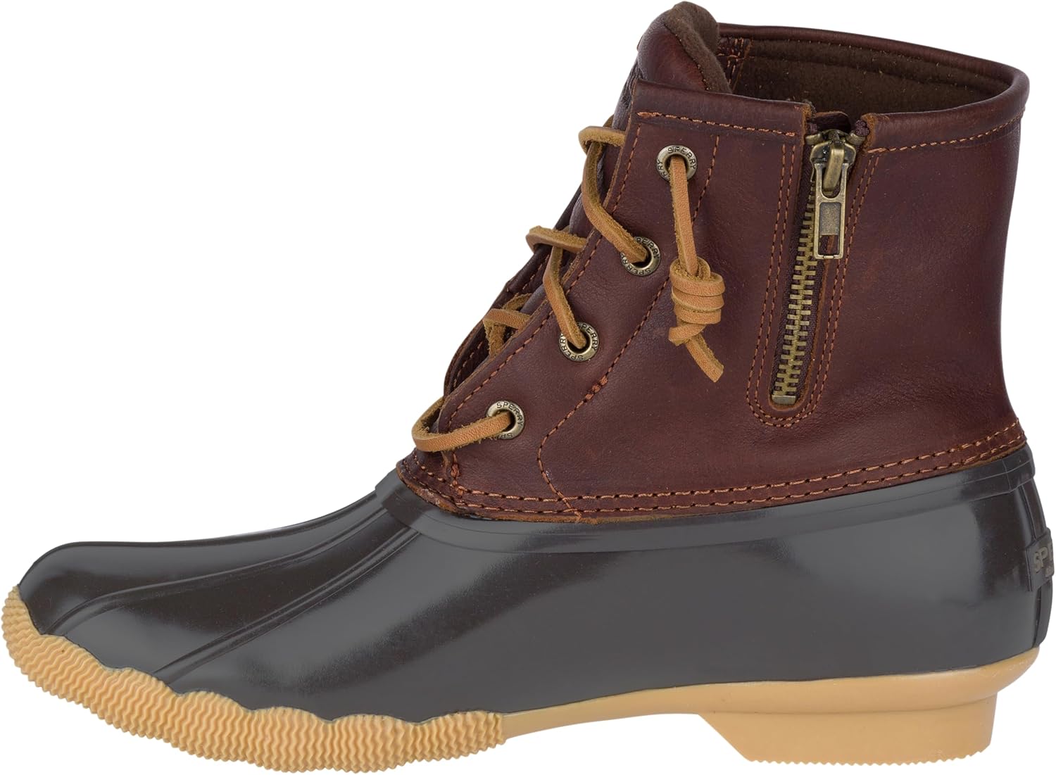 Sperry Women's Saltwater Boots 10 Tan/Dk Brown
