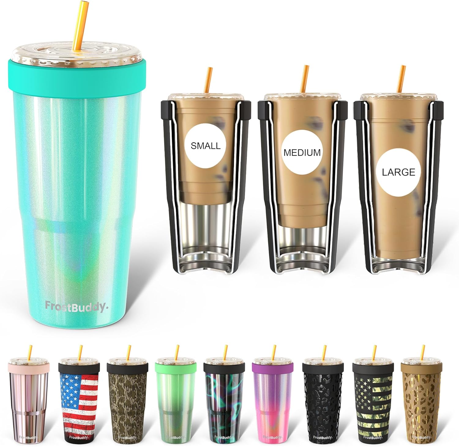 Frostbuddy | To Go Buddy - 30 oz Stainless Steel Vacuum Insulated Tumbler Cup -...