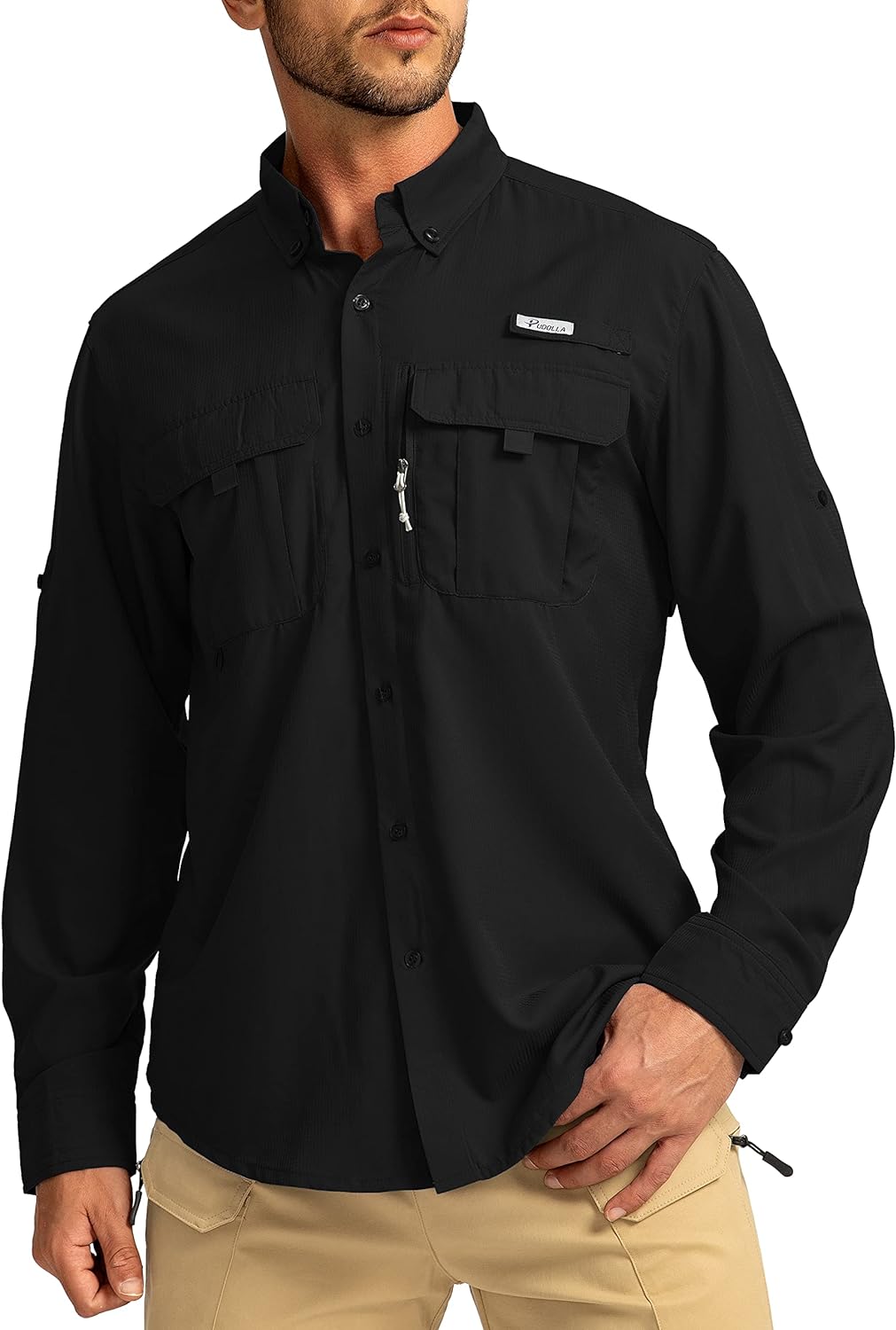 Men's Smart Sun Protection Fishing Shirts, Special Travel Work Shirts for Men, I...