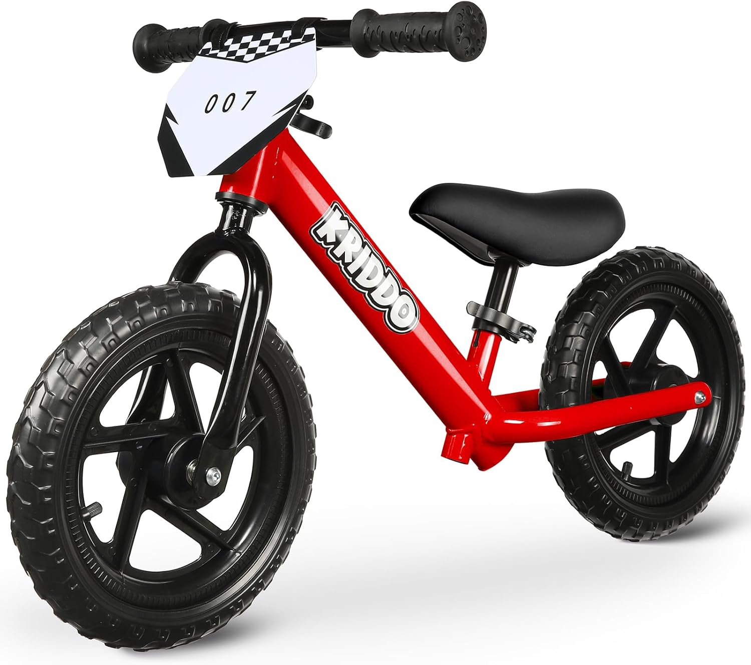 KRIDDO Toddler Balance Bike 2 Year Old, Age 18 Months to 5 Years Old, 12 Inch Pu...