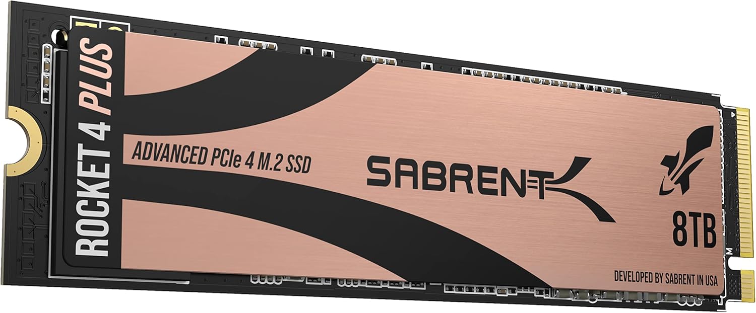 SABRENT 8TB Rocket 4 PLUS NVMe 4.0 Gen4 PCIe M.2 Internal SSD Extreme Performanc...