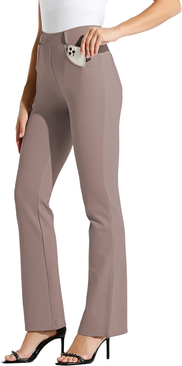 Women's Yoga Dress Pants, Special Bootcut Work Slacks, Innovative Stretch Office...