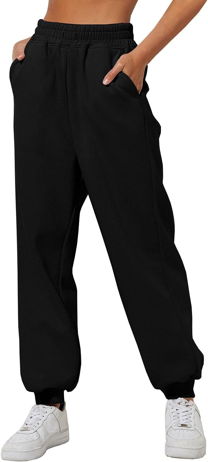 Yovela Sweatpants Women Baggy High Waisted Sweat Pants Fall Clothes Casual Jogge...