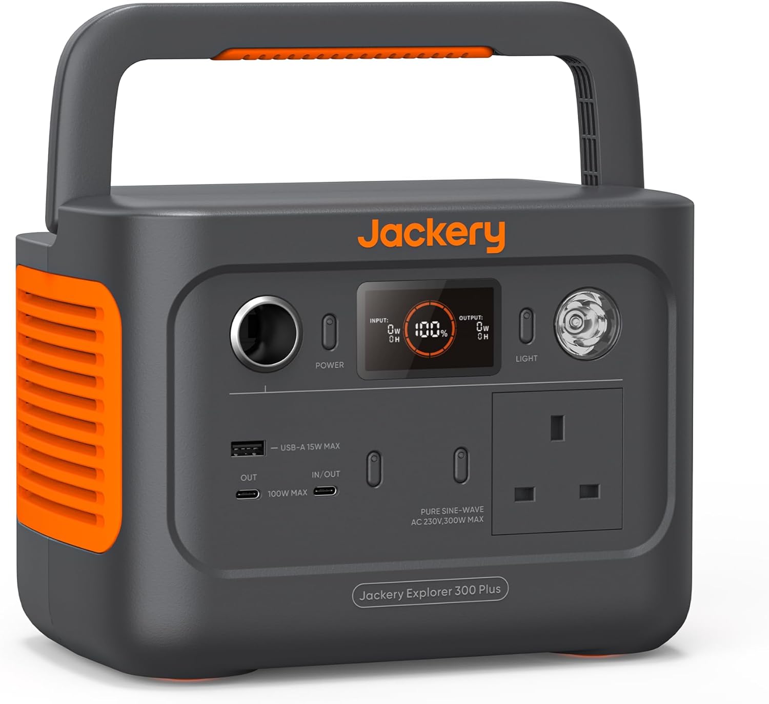Jackery Explorer 300 Plus, 288Wh Portable power station with LiFePO4 Battery 300...