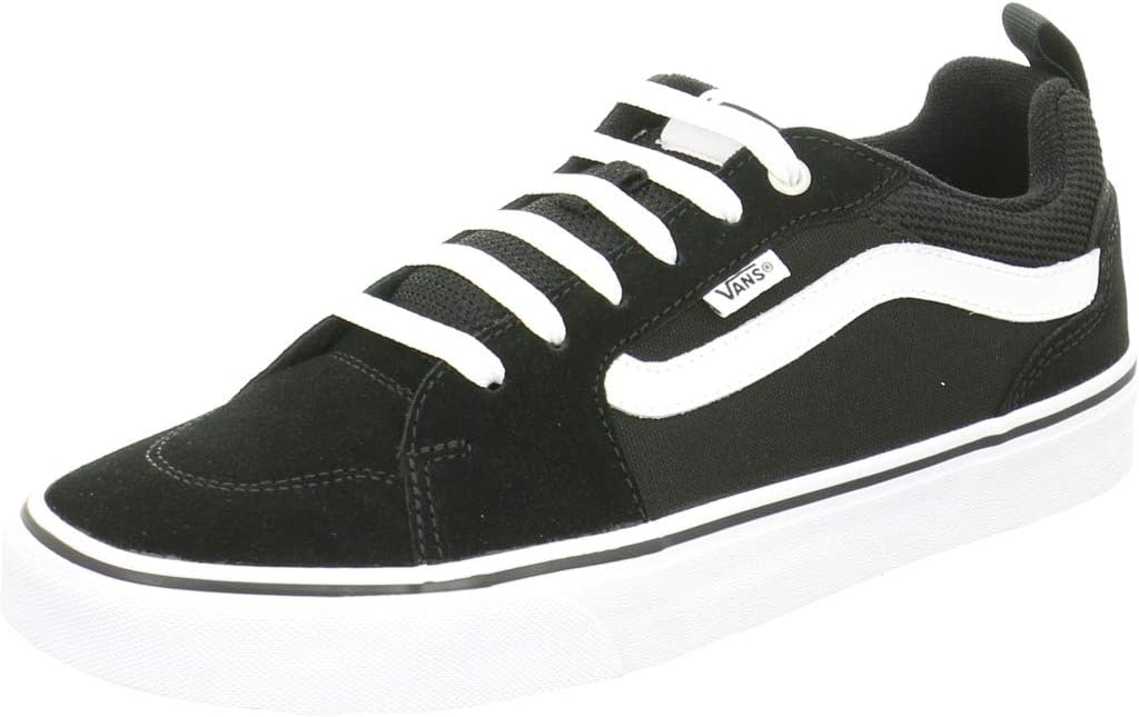Vans Men's Filmore Fimore Trainers 8 UK Black Suede Canvas Black White