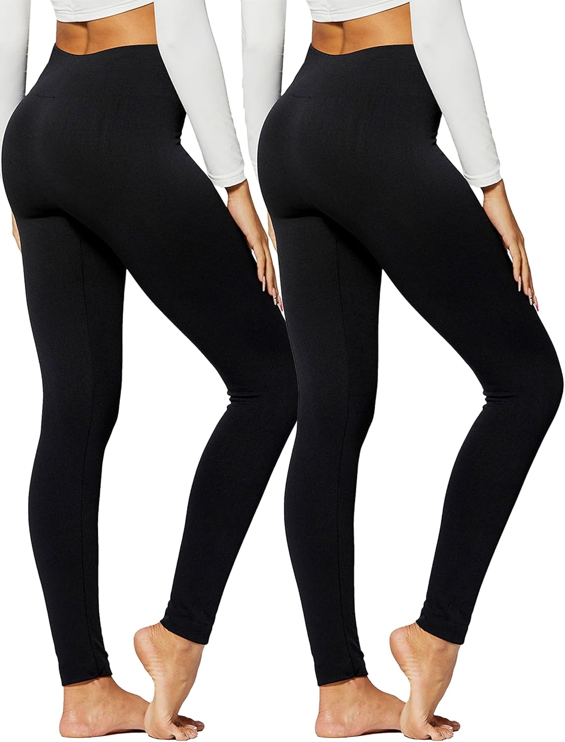 Conceited Fleece Lined Leggings Women - Regular and Plus Size Tights - Premium F...