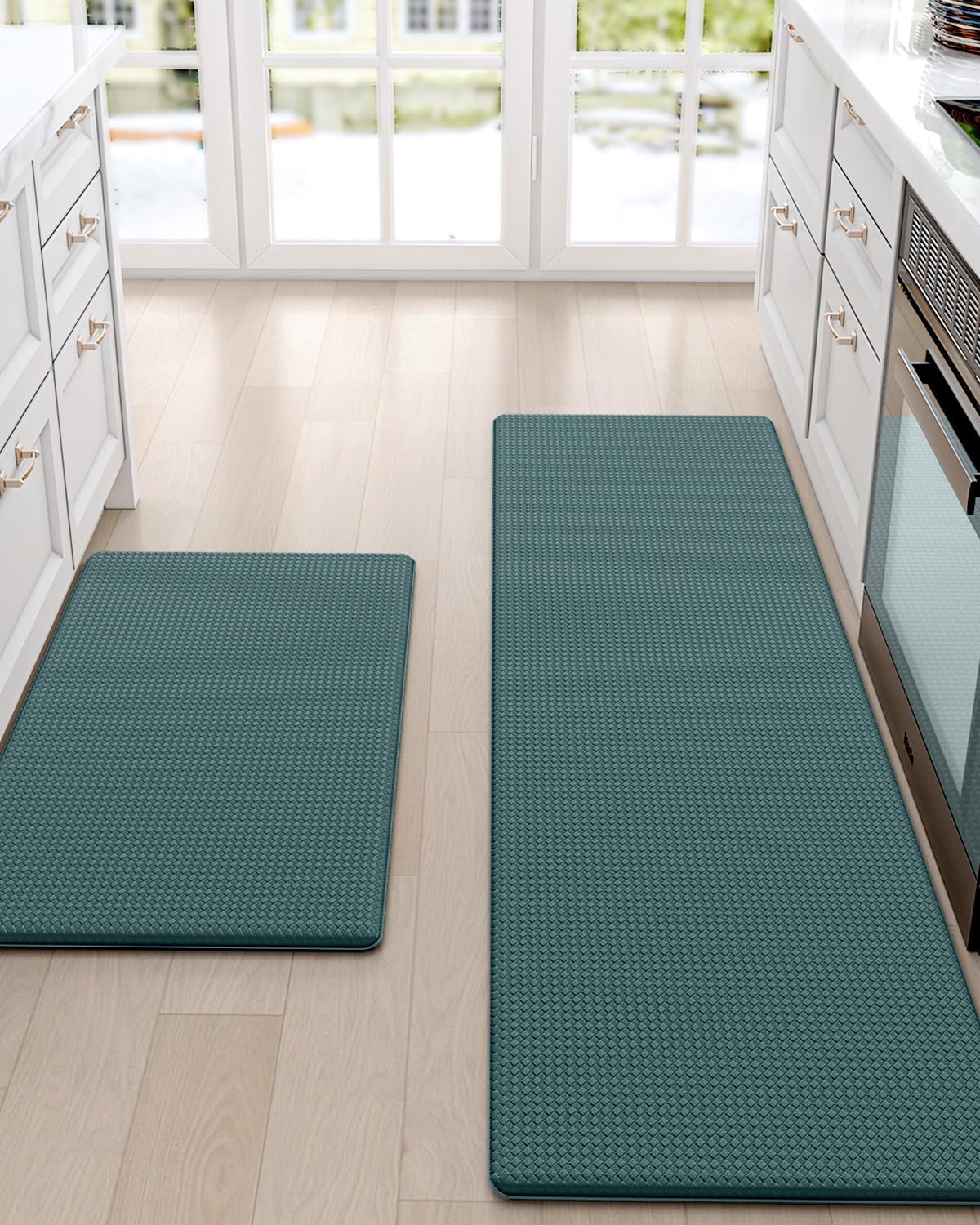 DEXI Kitchen Rugs and Mats Cushioned Anti Fatigue Comfort Mat, 2/5Inch Non Slip...