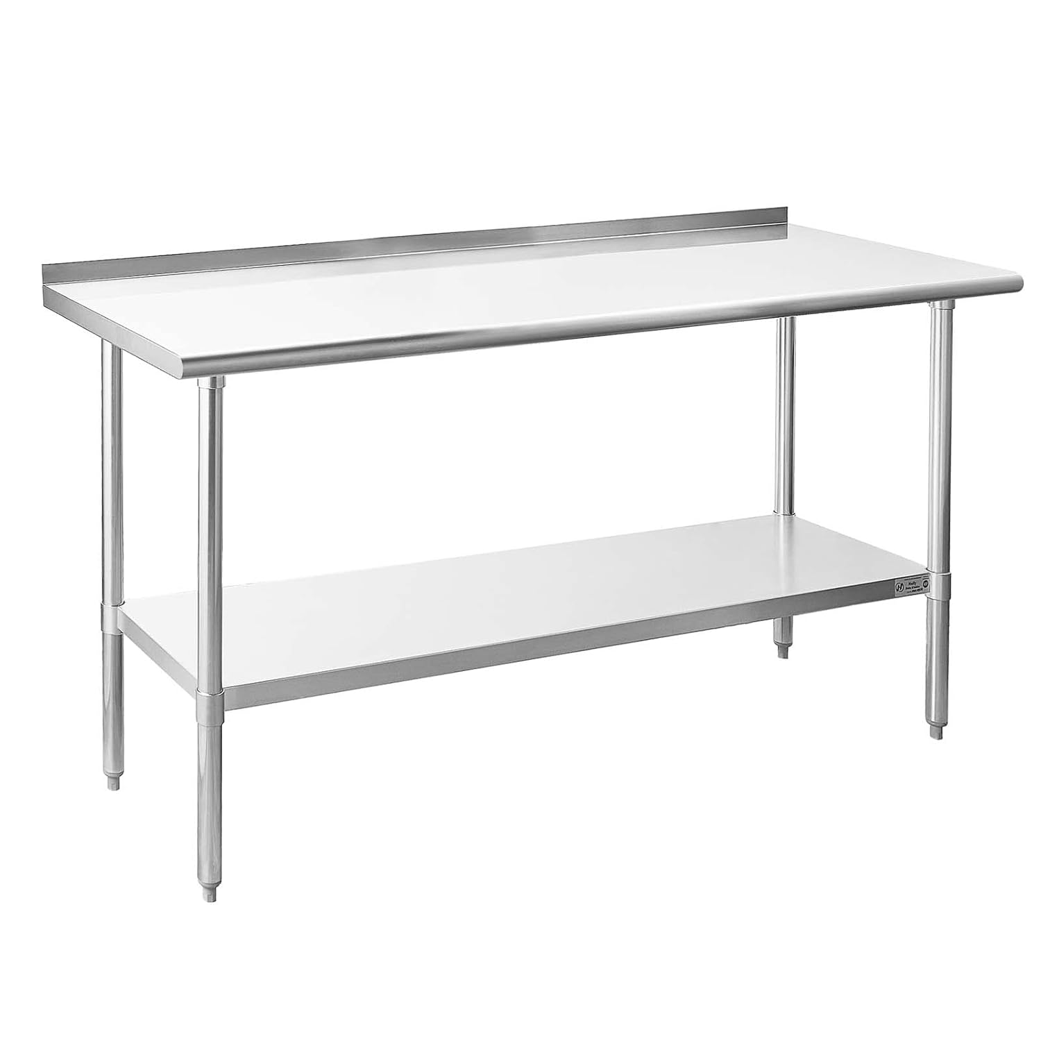 Hally Sinks & Tables HStainless Steel Table for Prep & Work 24 x 72 Inches, NSF...