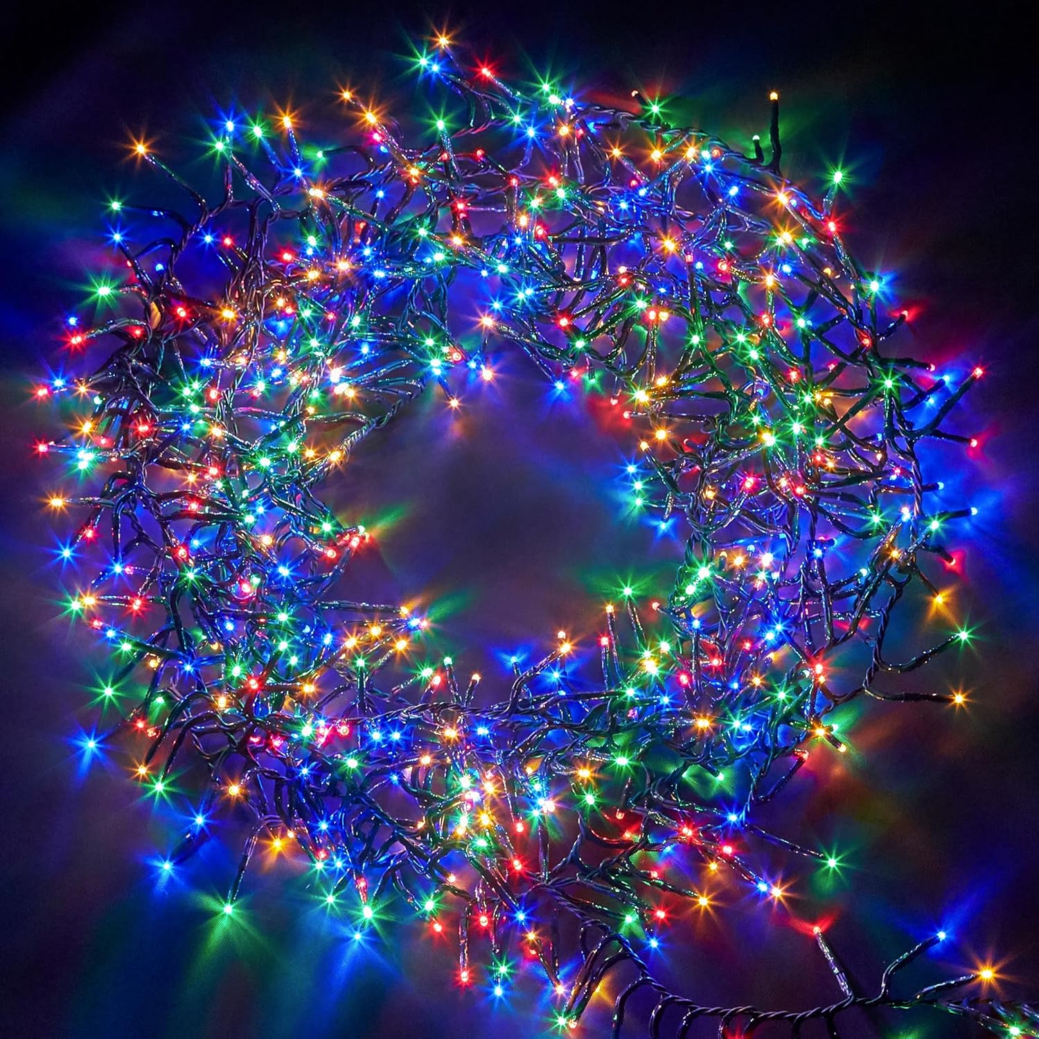 NETTA Christmas Tree Lights Cluster Lights 2000 LED - 8 Hours On Timer, 8 Light...