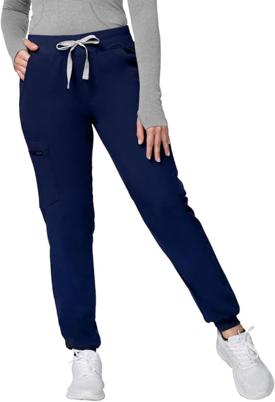 Medical Scrub Pants, Special Mid Rise 4-Way Stretch Scrub Pants for Women, Innov...