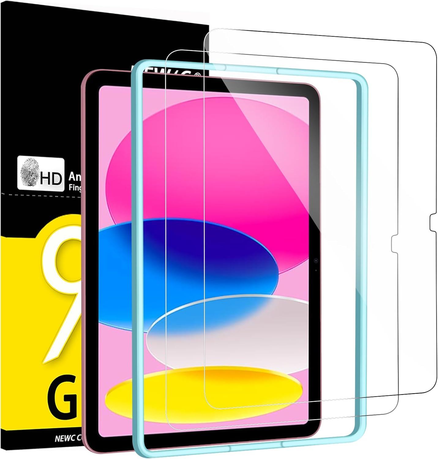 NEW'C 2 Pack Designed for iPad 10.9 inches (10th Generation, Model 2022) Screen...