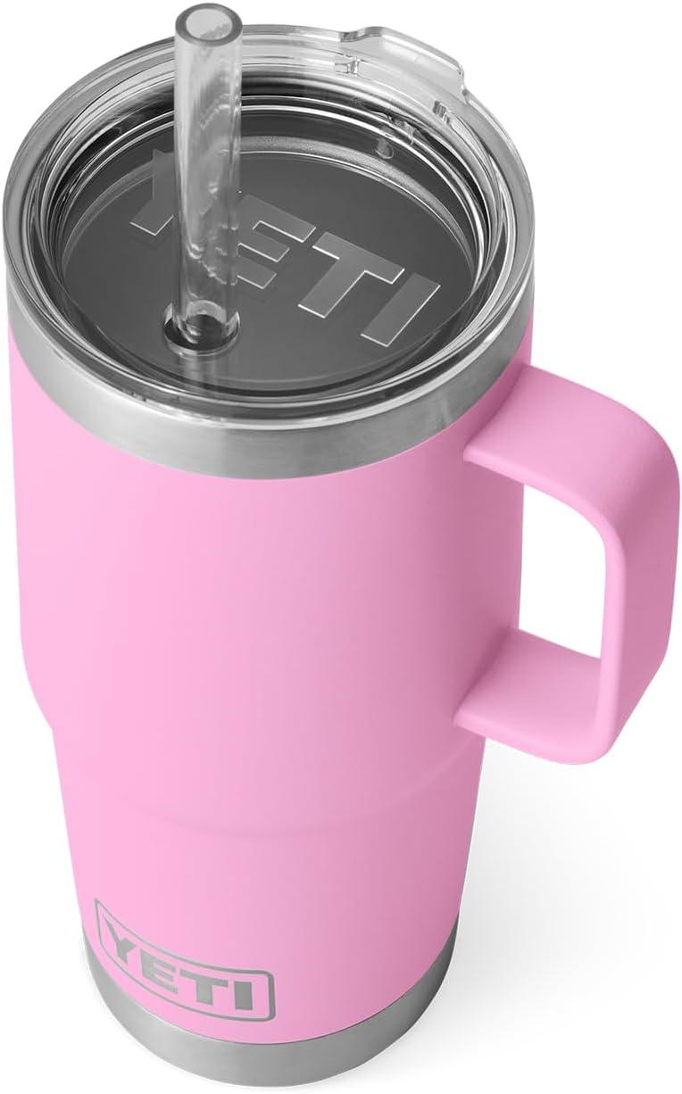 YETI Rambler Tumbler with Handle and Straw Lid, Vacuum Insulated Travel Mug, Sta...