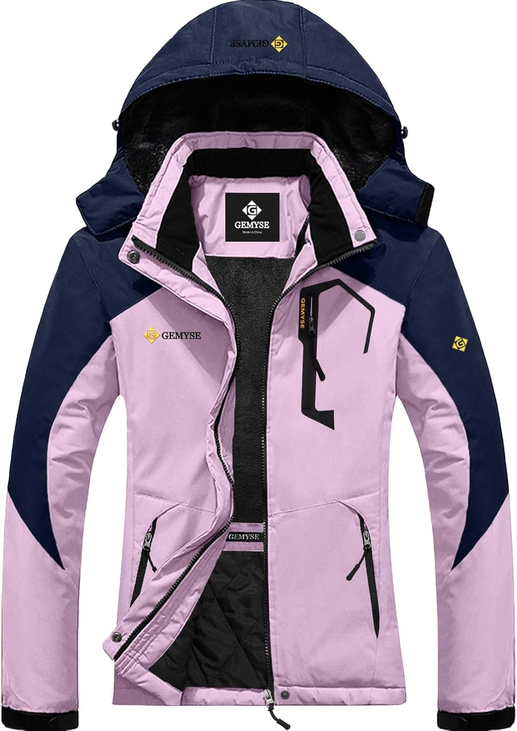 GEMYSE Women's Ski Snow Jacket Warm Winter Waterproof Coat Snowboard Rain Jacket...
