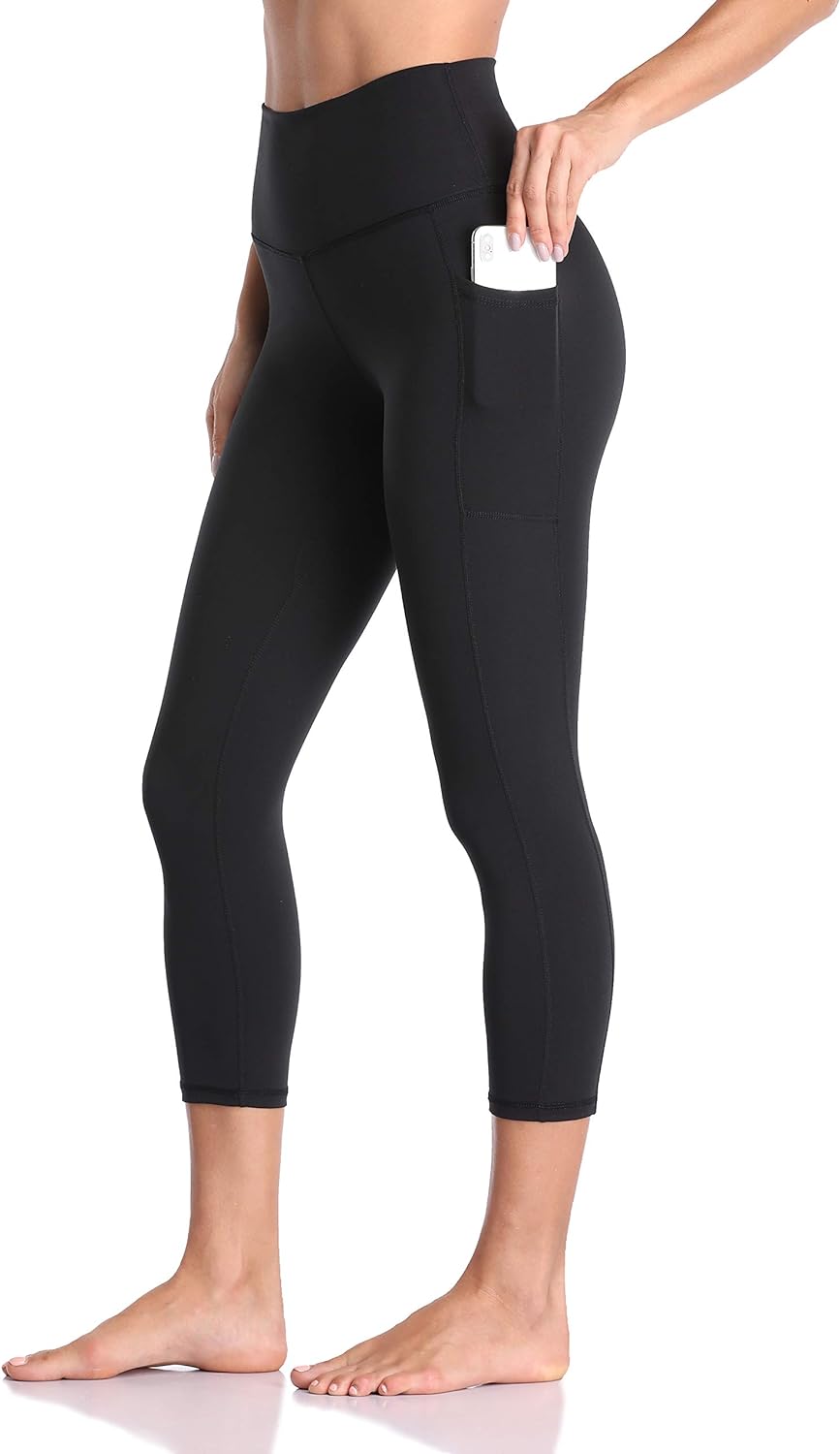 Colorfulkoala Women's High Waisted Yoga Capris, Special Athletic Leggings with P...
