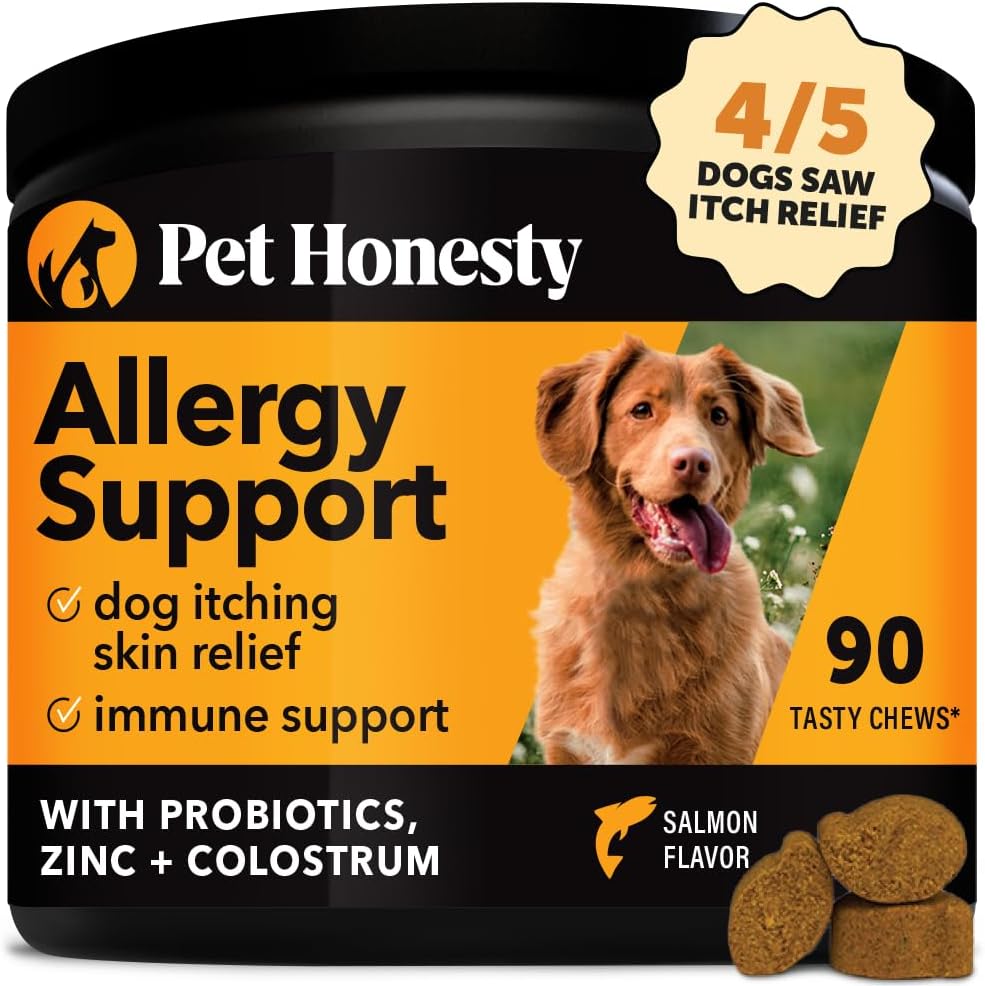 Pet Honesty Allergy Support Itch Relief for Dogs - Dog Allergy Relief Immunity S...